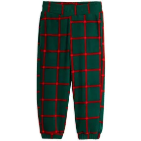 Everyday Fit Urban Outfit Mini Rodini Green Plaid AOP Fleece Trousers