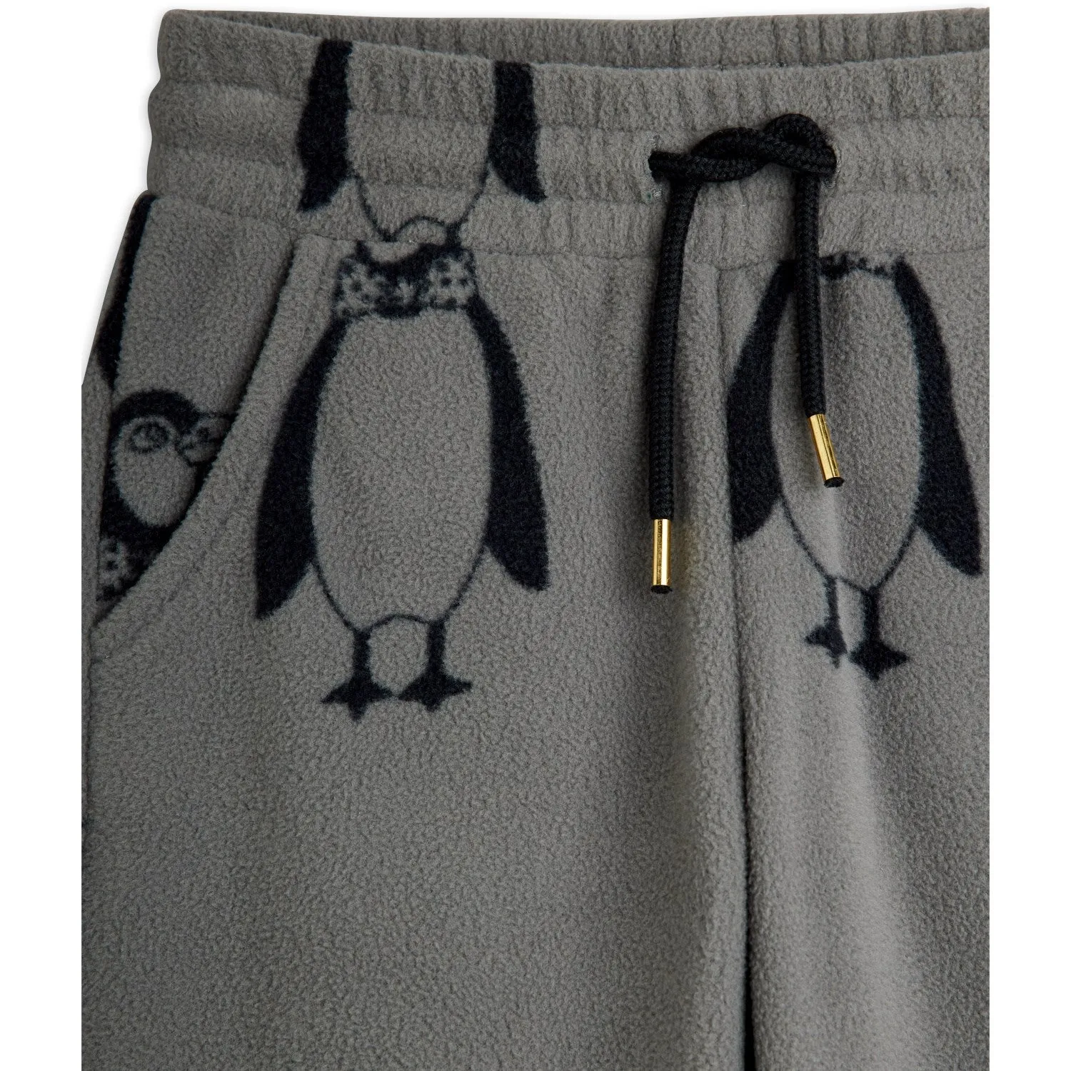 Daily Chill Mini Rodini Grey Penguin Fleece Trousers