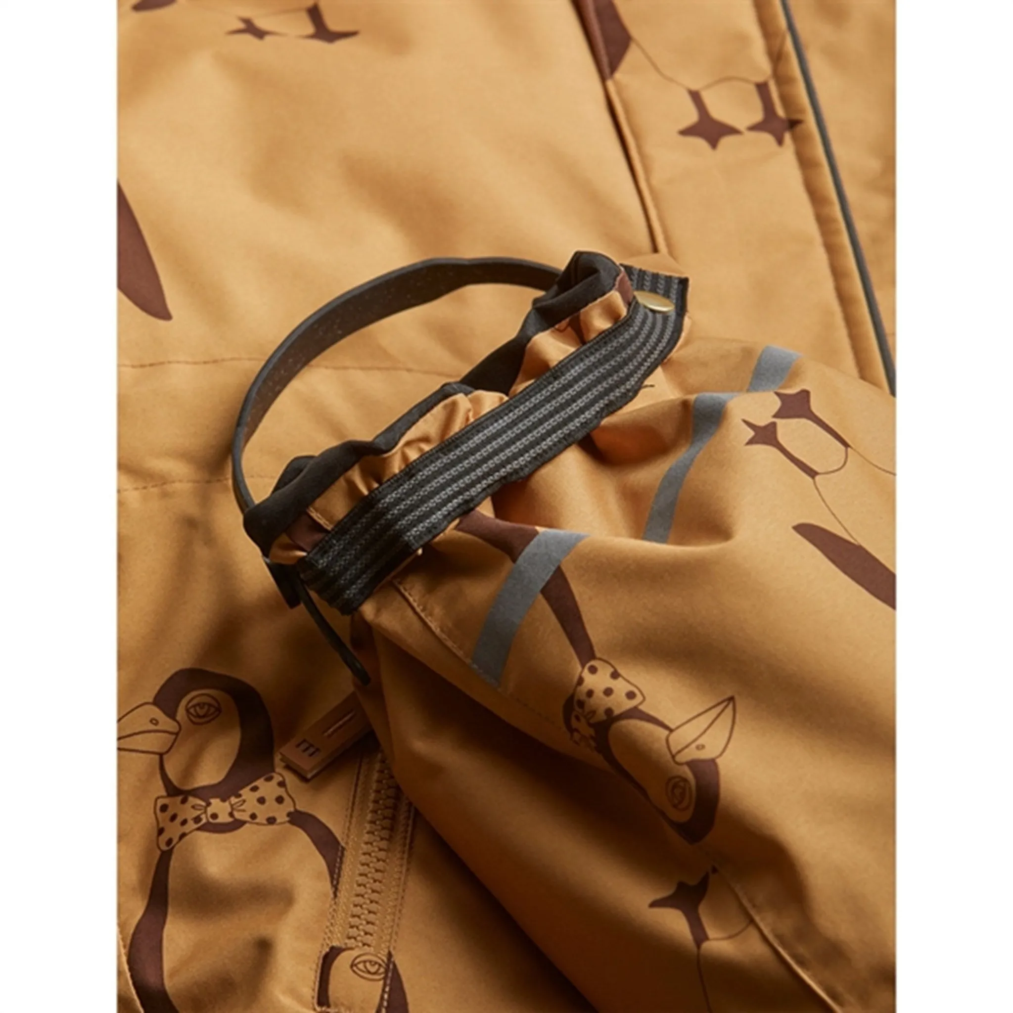 Mini Rodini Kebnekaise Penguin Overall Beige Petite-Size