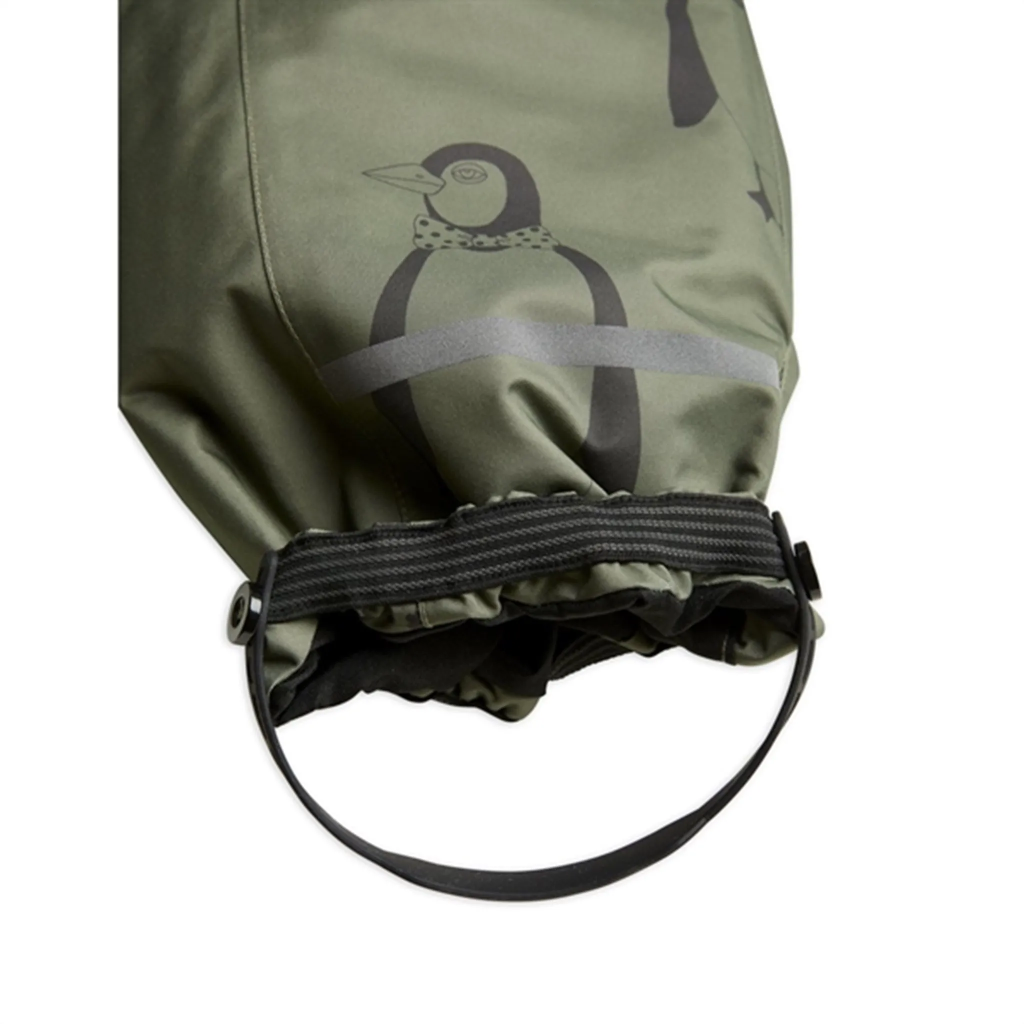 Mini Rodini Kebnekaise Penguin Winter Suit Green Rhinestone-Detail Must-have