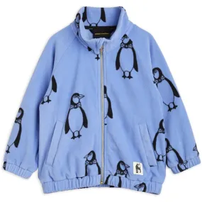 Mini Rodini Penguin Fleece Jacket Blue Classic Style Snow Ready