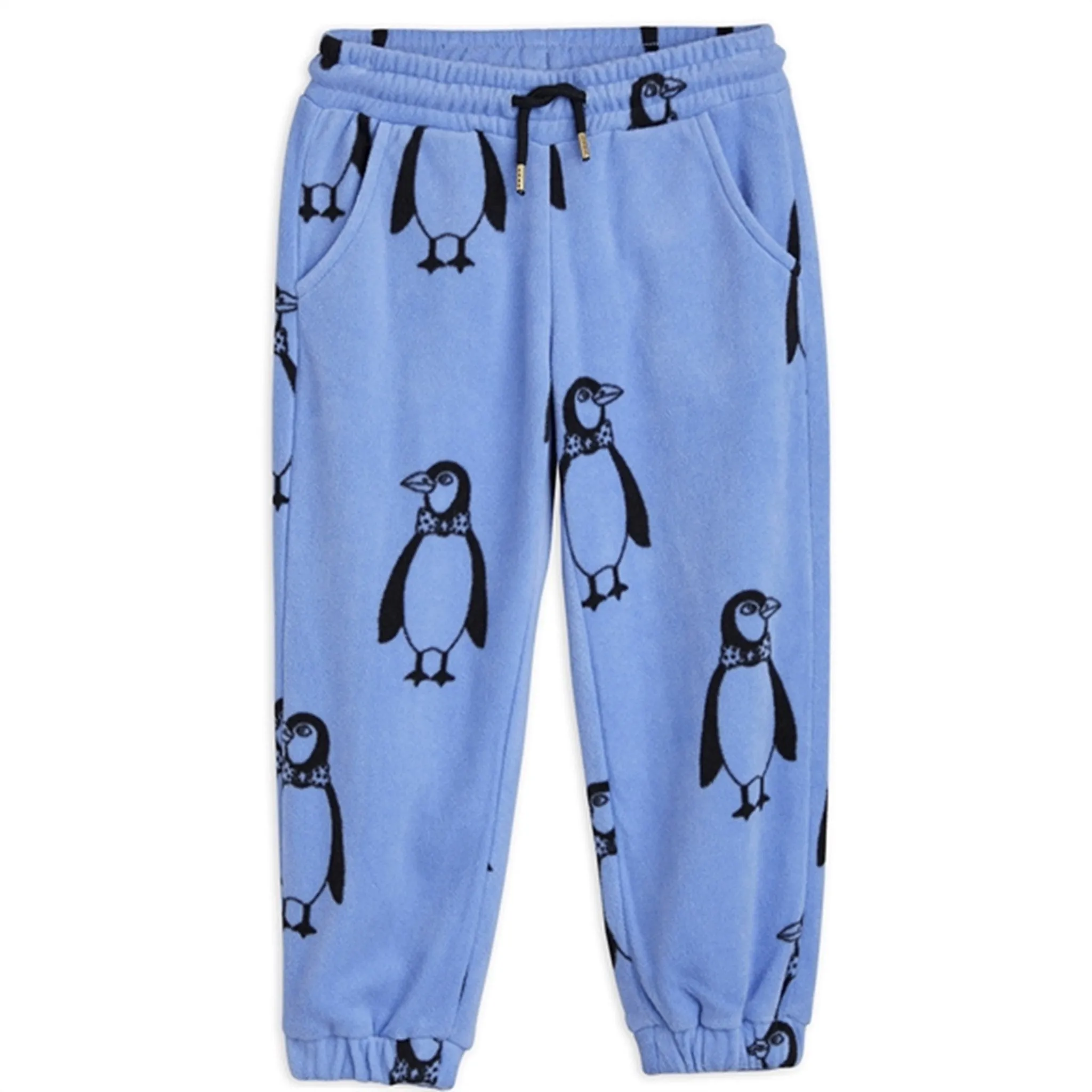 Mini Rodini Penguin Fleece Sweatpants Blue Under Layer City Ready