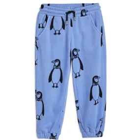 Mini Rodini Penguin Fleece Sweatpants Blue Brunch Outfit
