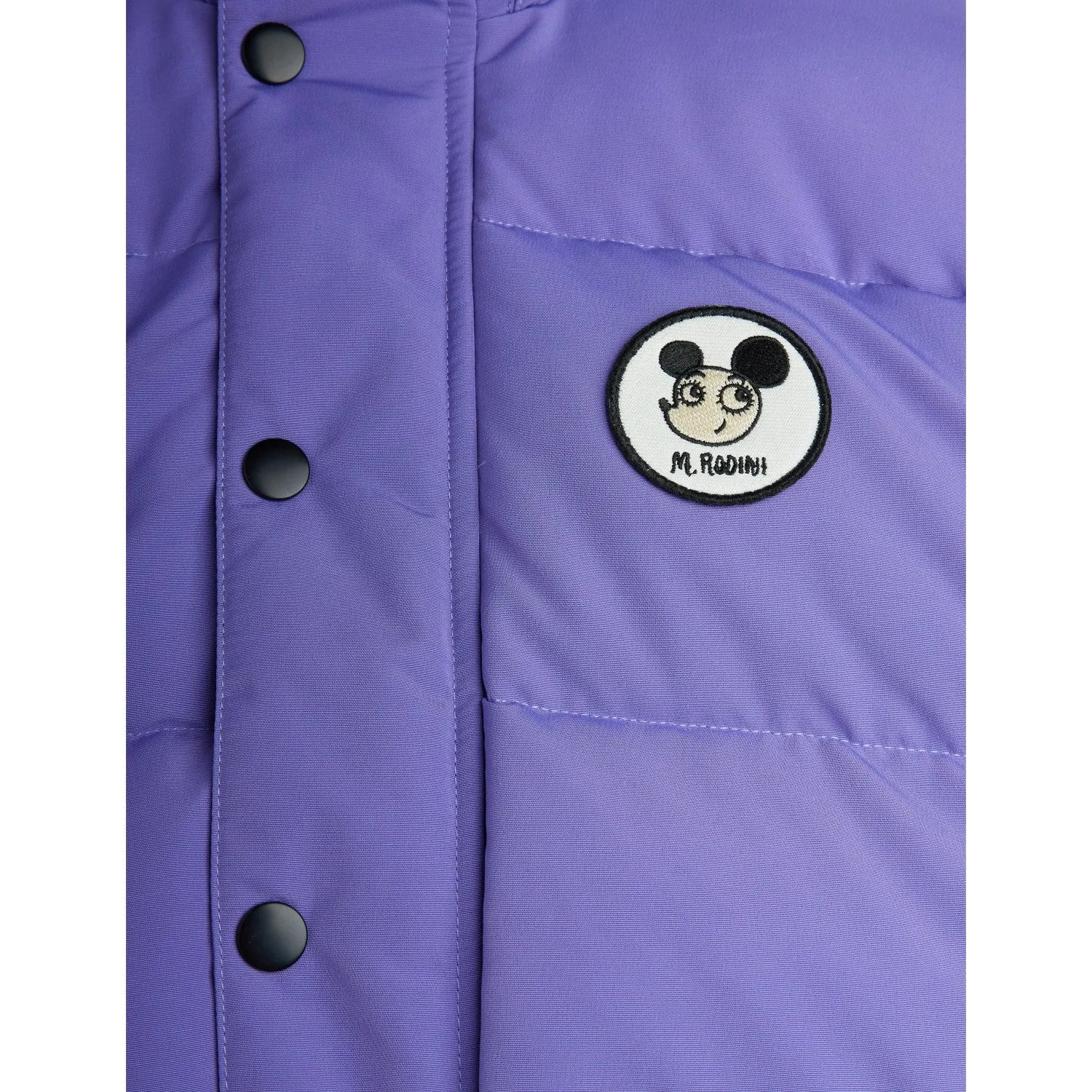 Mini Rodini Purple Ritzratz Patch Puffer Insulated Interior