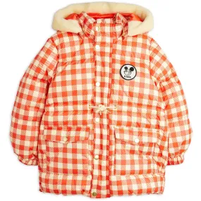 Mini Rodini Red Ritzratz Patch Gingham AOP Heavy Puffer Develop Chill Proof