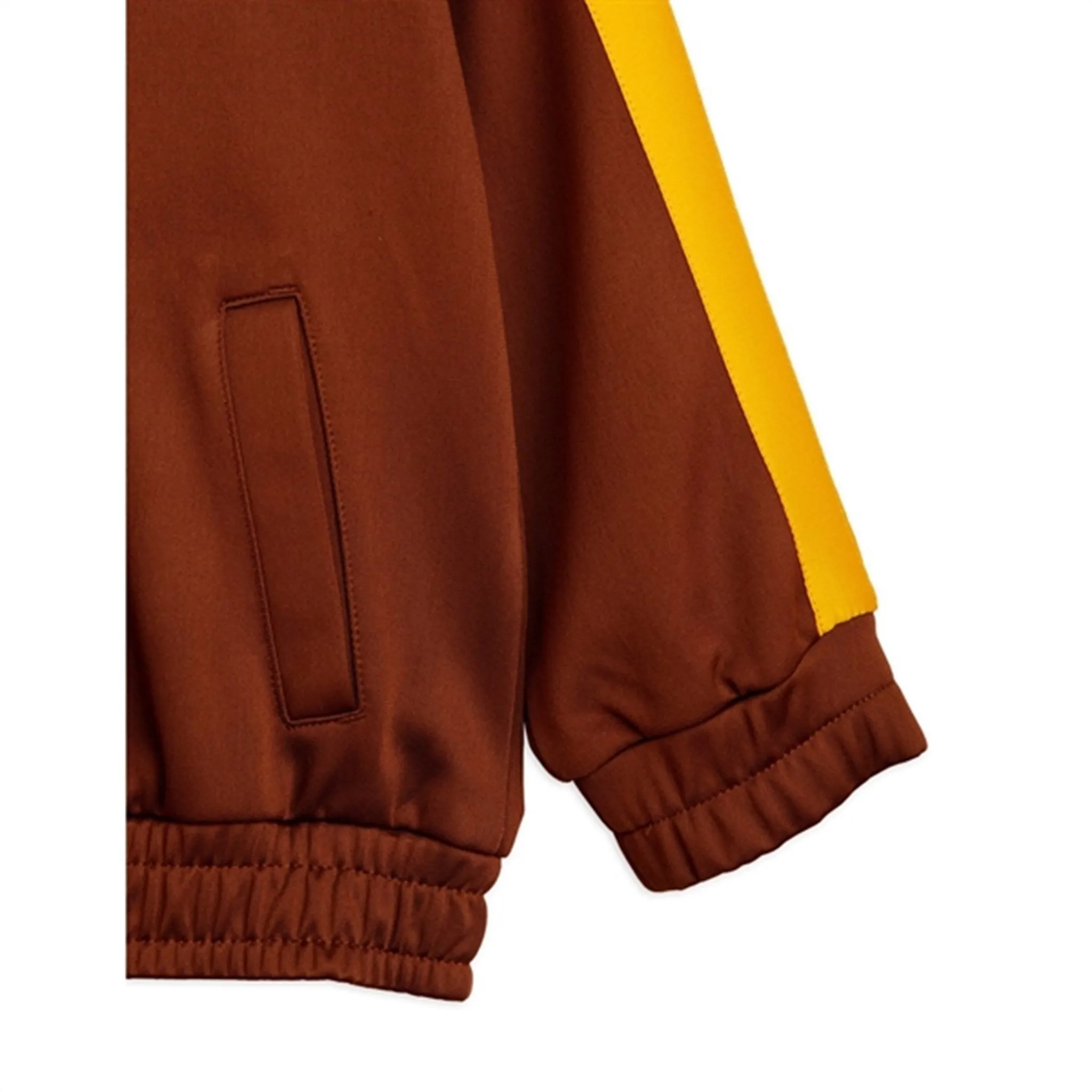 Mini Rodini Tracksuit Wct Jacket Brown Reinforced Stress Points
