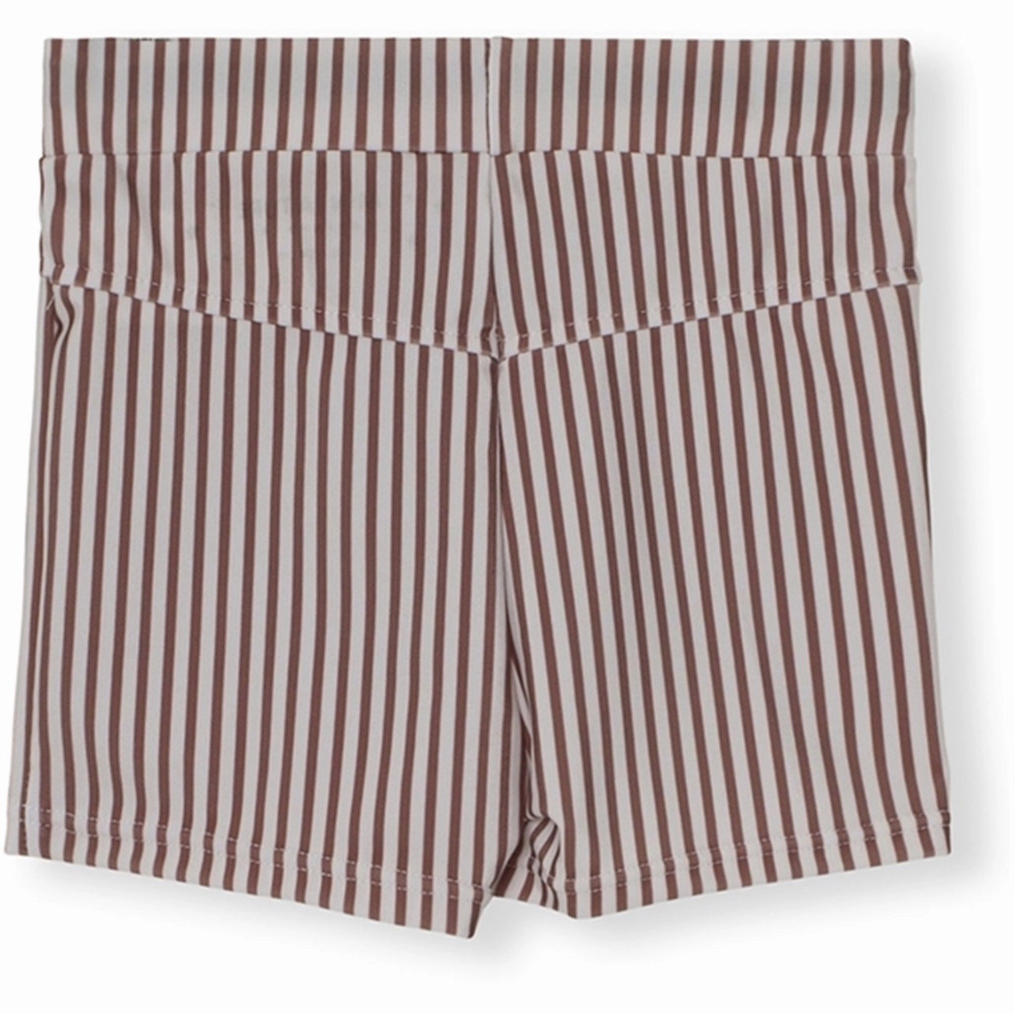 Poolside Wear MINI A TURE Gerryan Printed UV50 Swim Shorts Acorn Brown Stripes