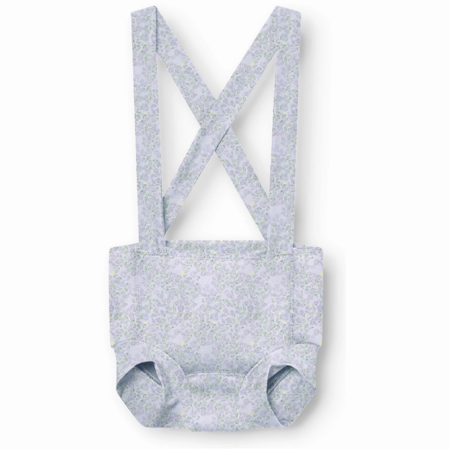 Mini A ture Lavender Fields Kaspian Diaper Swim Pants. GRS One-Shoulder Beach Attire