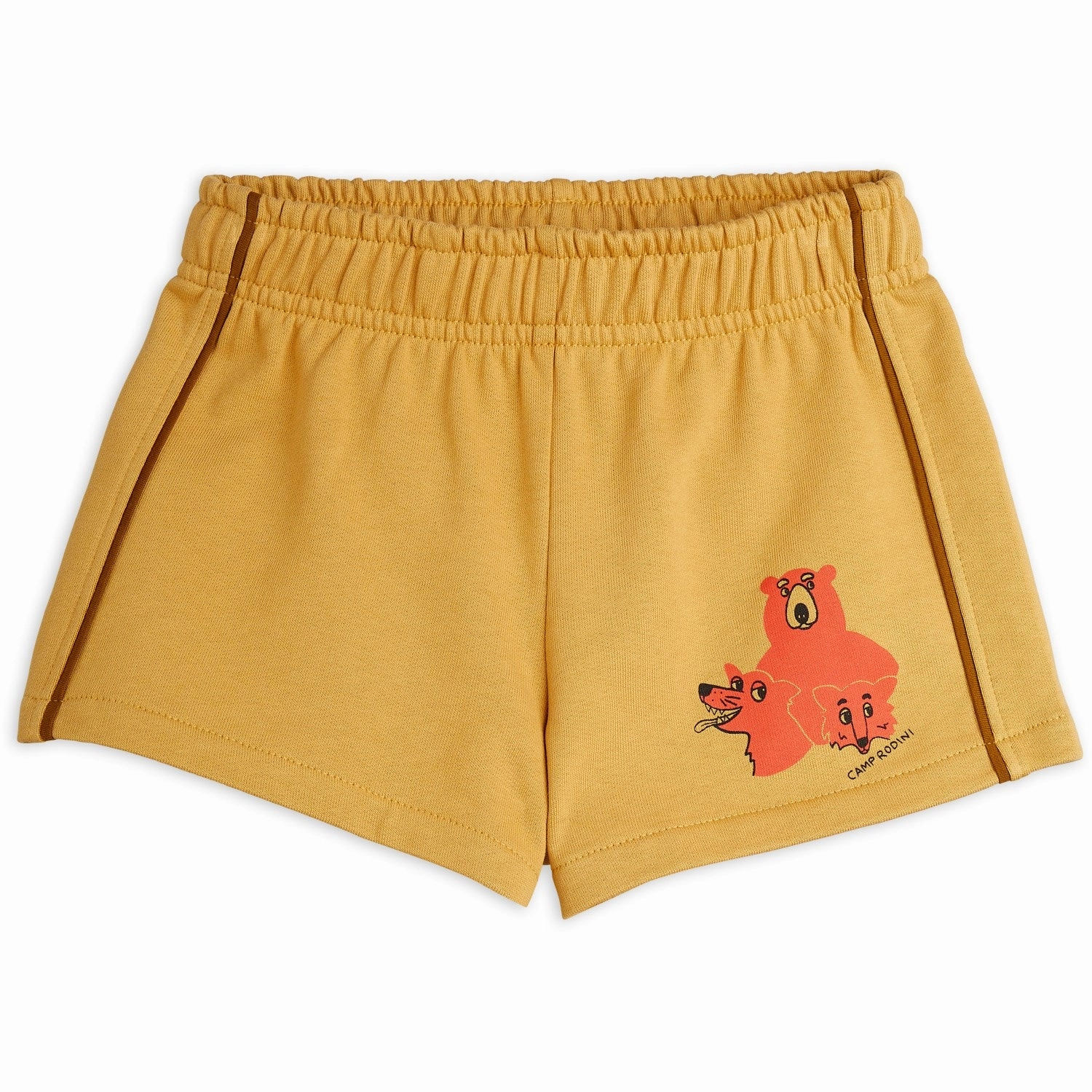 Mini Rodini Beige Camp Rodini Sp Sweatshorts No Slip Grip