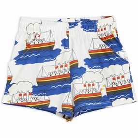 Playful Look Ergonomic Contour Shape Mini Rodini Ferry AOP Shorts Multi