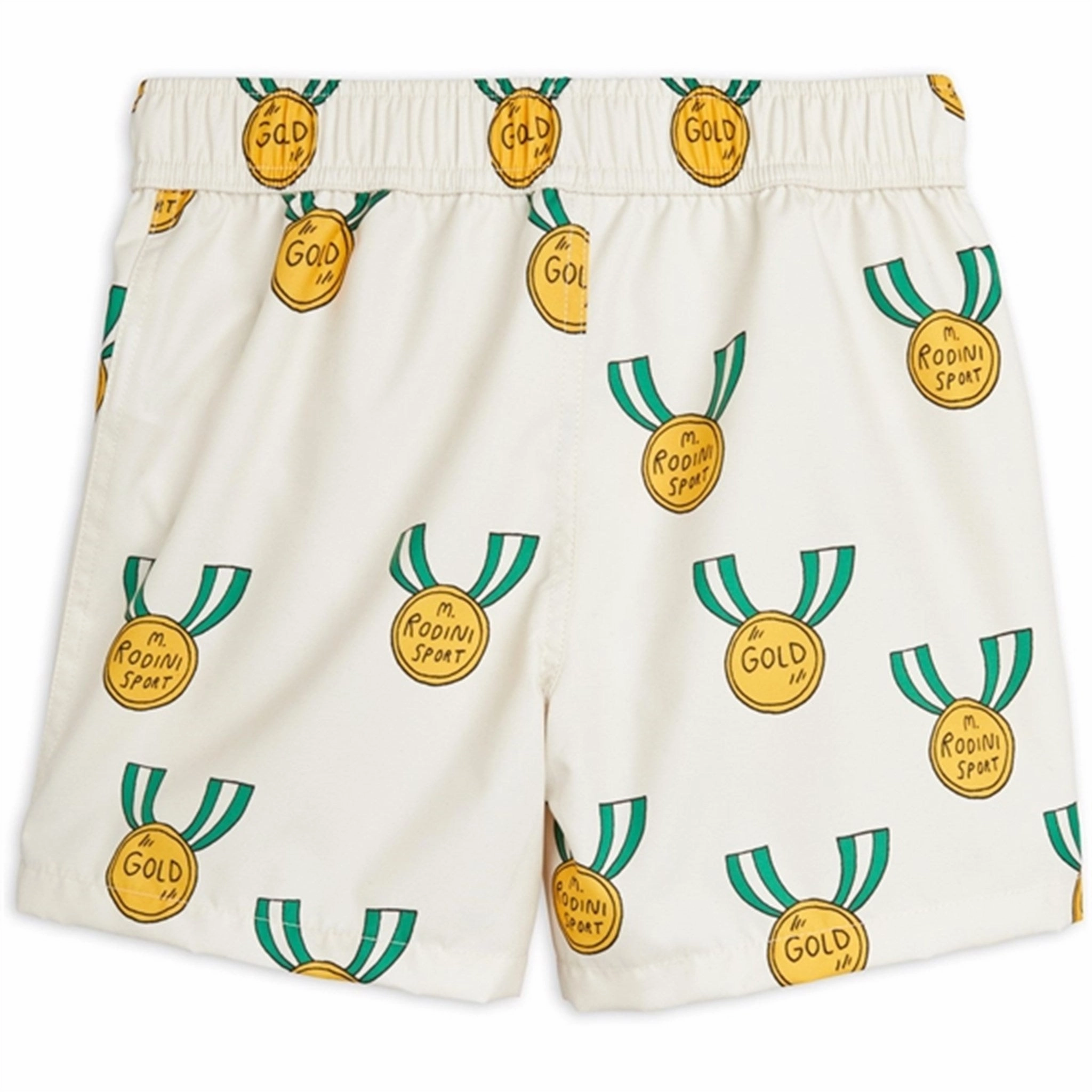 Tension Dispersing Design Active Comfort Mini Rodini Grey Medal Aop Woven Swim Shorts