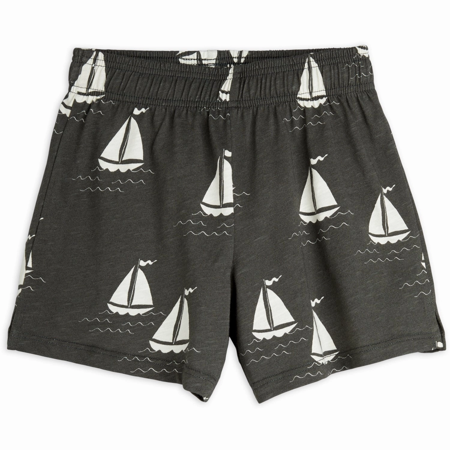 Mini Rodini Grey Sailing Boats AOP Shorts Workwear sports accessory