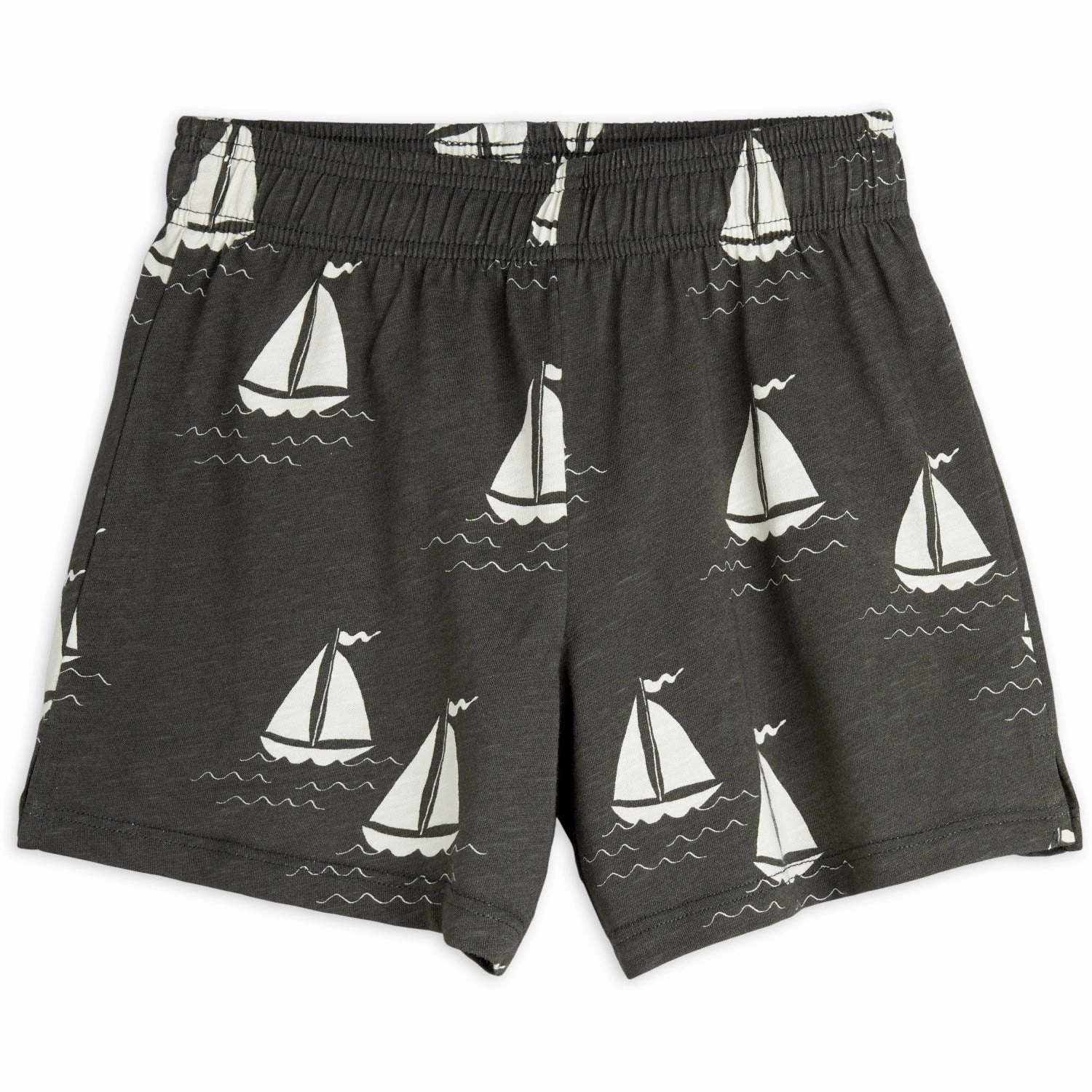 Mini Rodini Grey Sailing Boats AOP Shorts water sports gear
