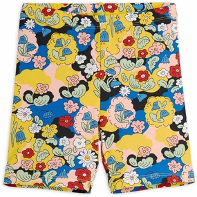 Tailored Fit Athletic Silhouette Mini Rodini Multi Flowers AOP Bike Shorts