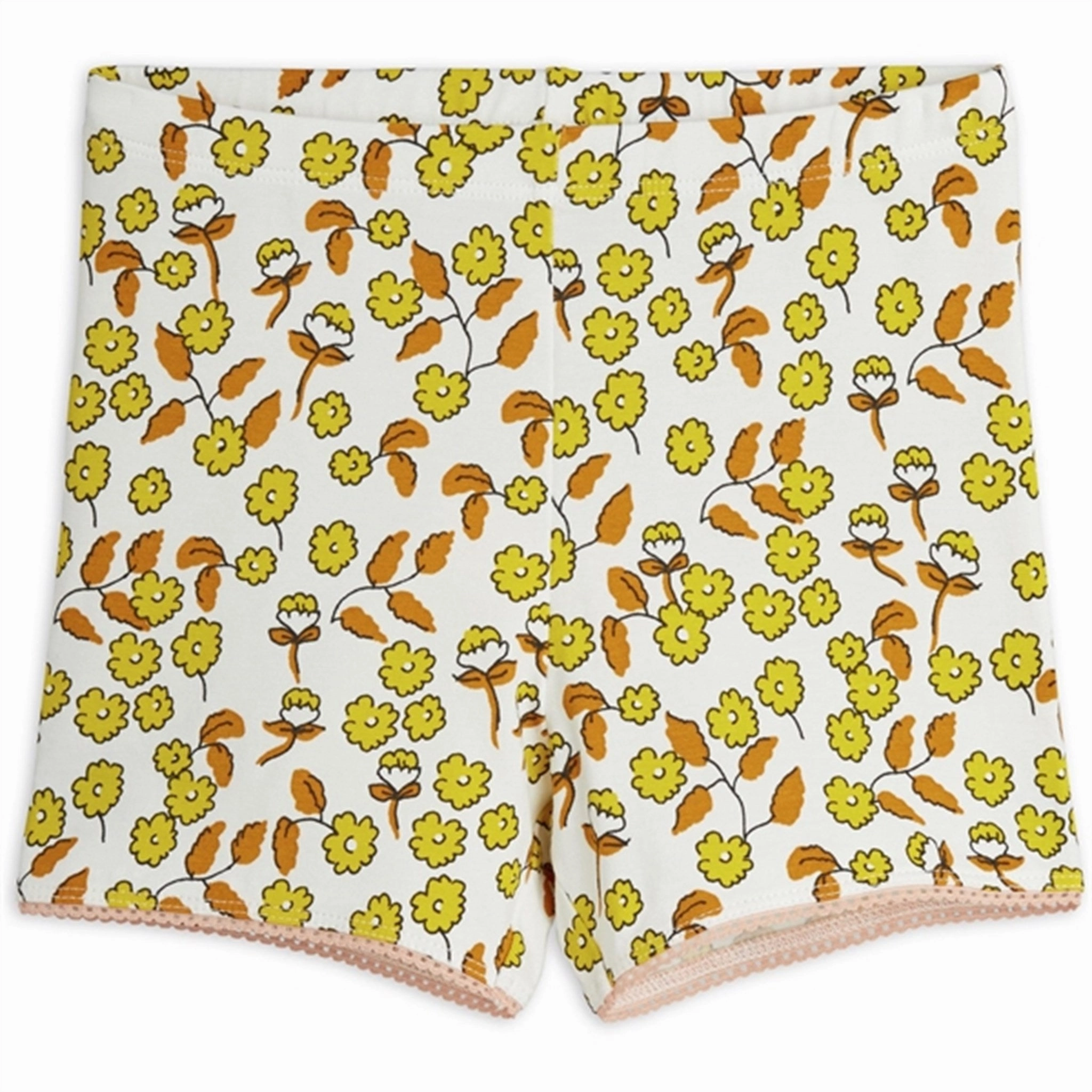 Mini Rodini Multi Flowers Aop Lace Edge Shorts Flexible Design