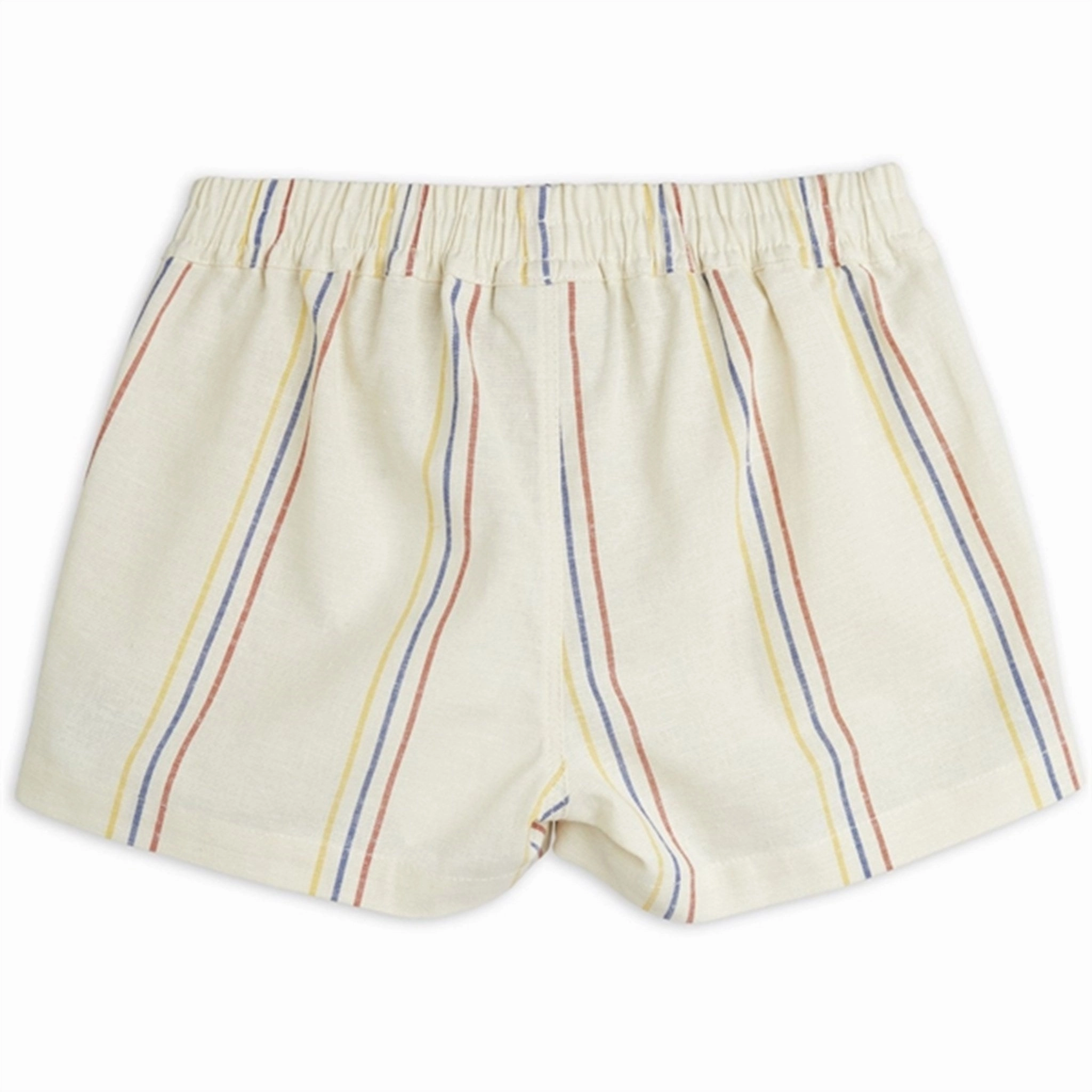 Mini Rodini Offwhite Stripe Y/D Woven Shorts artisanal quality Sun Protection Fabric