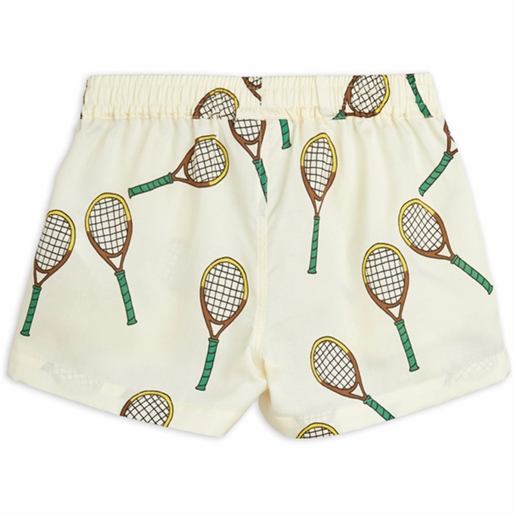 Sports Wear Mini Rodini Offwhite Tennis Aop Woven Shorts