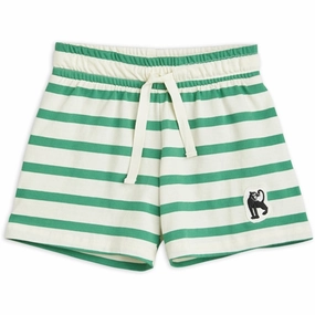 Easy Movement Mini Rodini Panther Patch Shorts Green