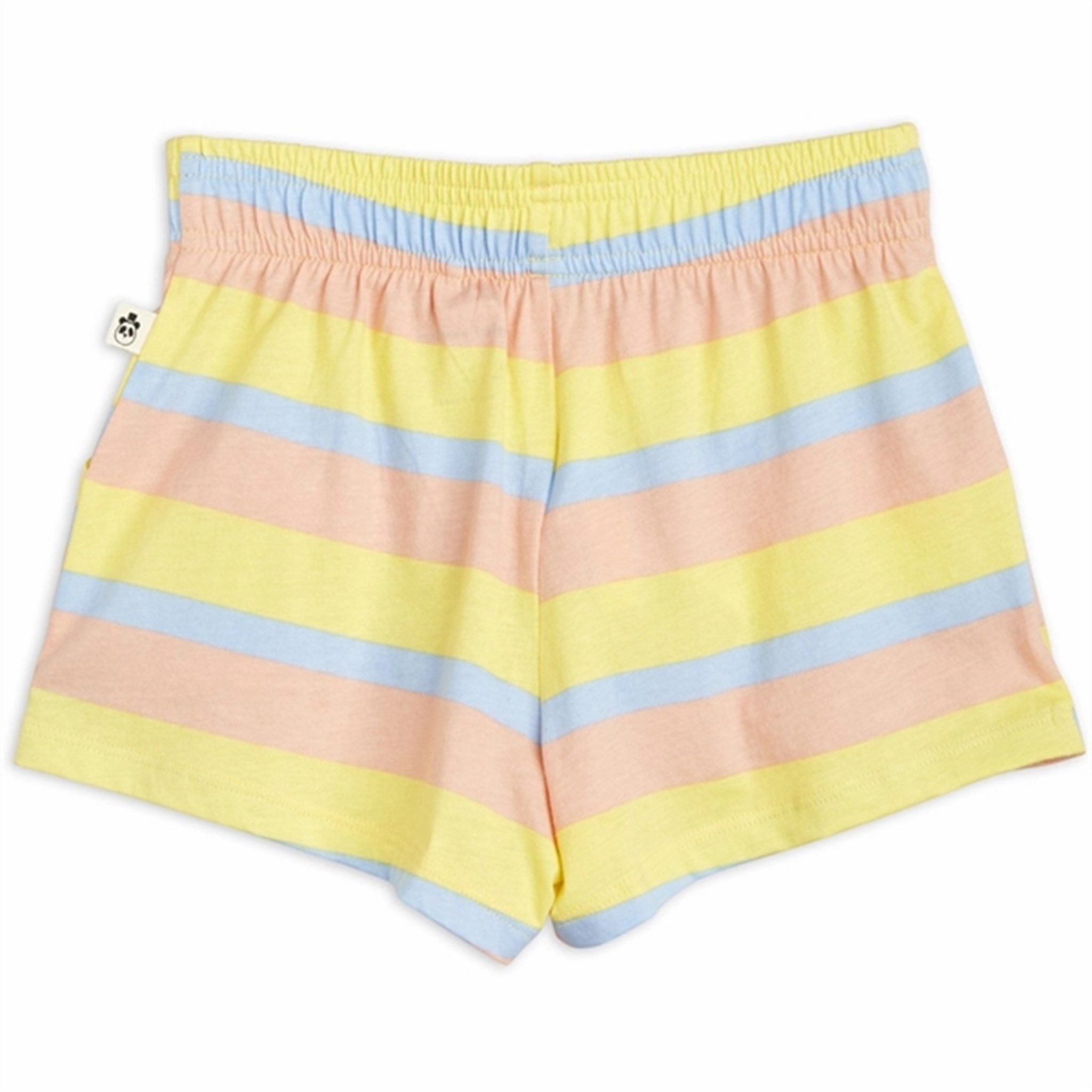 Mini Rodini Pastel Stripe Shorts Multi Quick Access Pockets Eco Friendly Dye Process