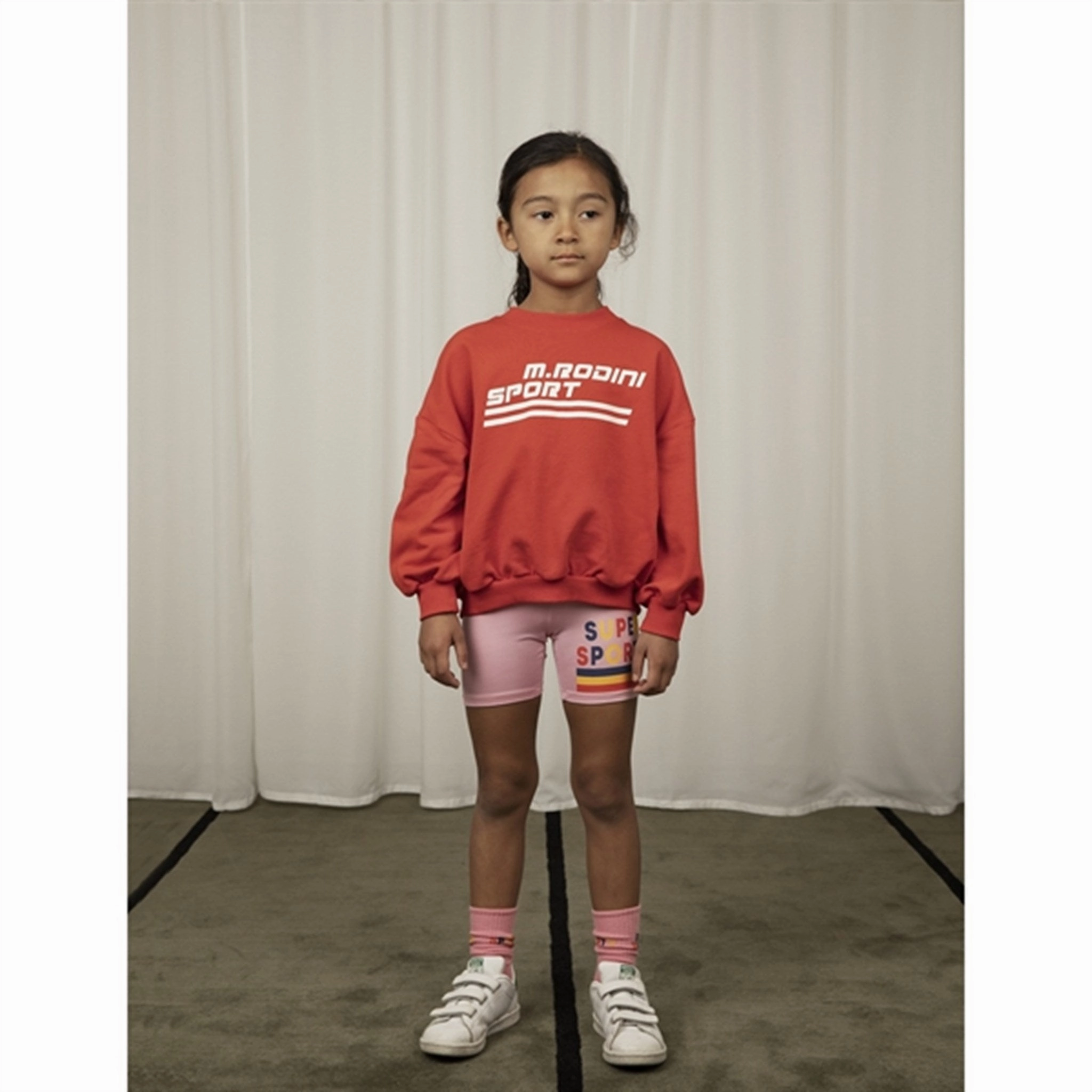 Mini Rodini Pink Super Sporty Sp Bike Shorts Recycled Polyester Blend