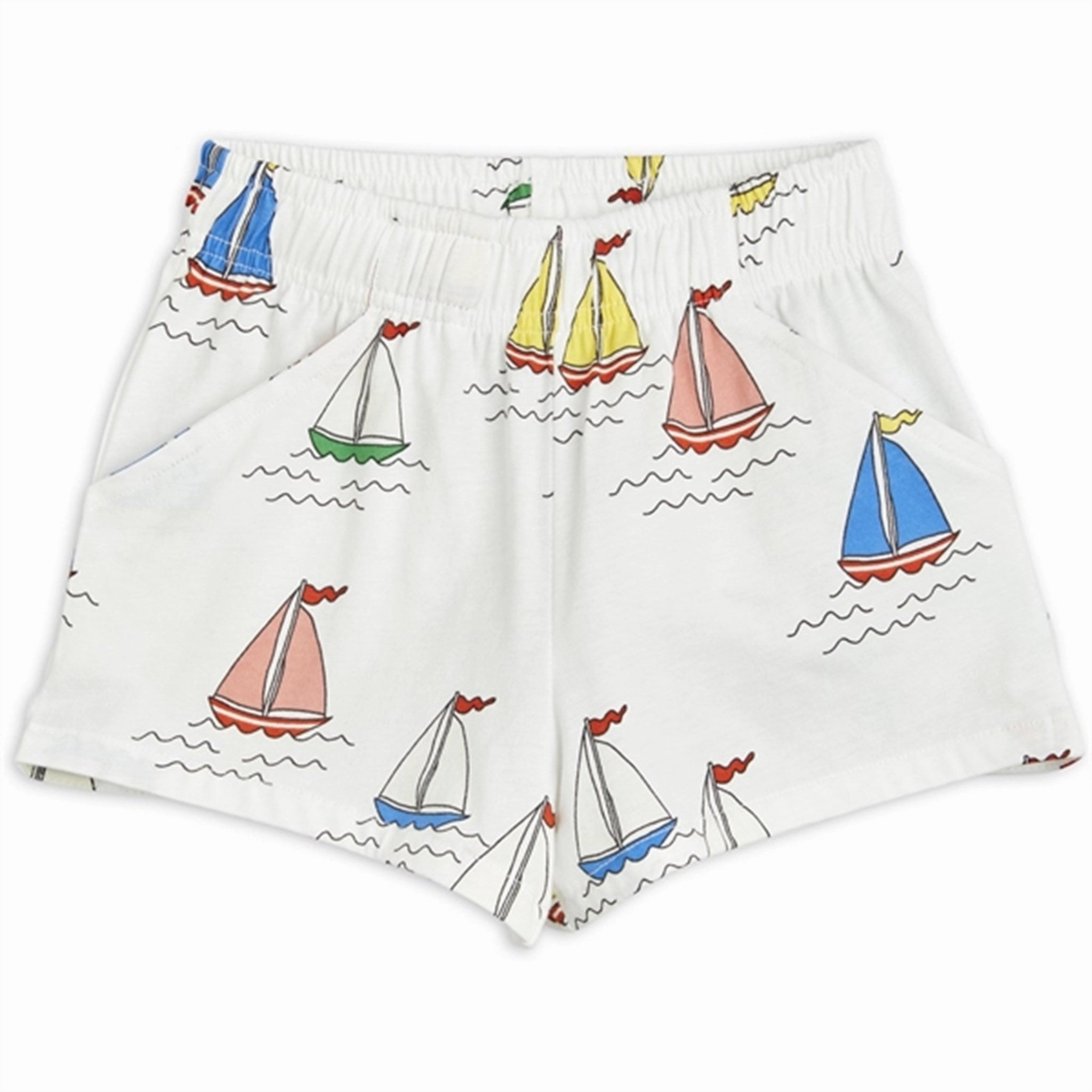 Fitness wear Athletic Shorts Mini Rodini Sailing Boats AOP Shorts White