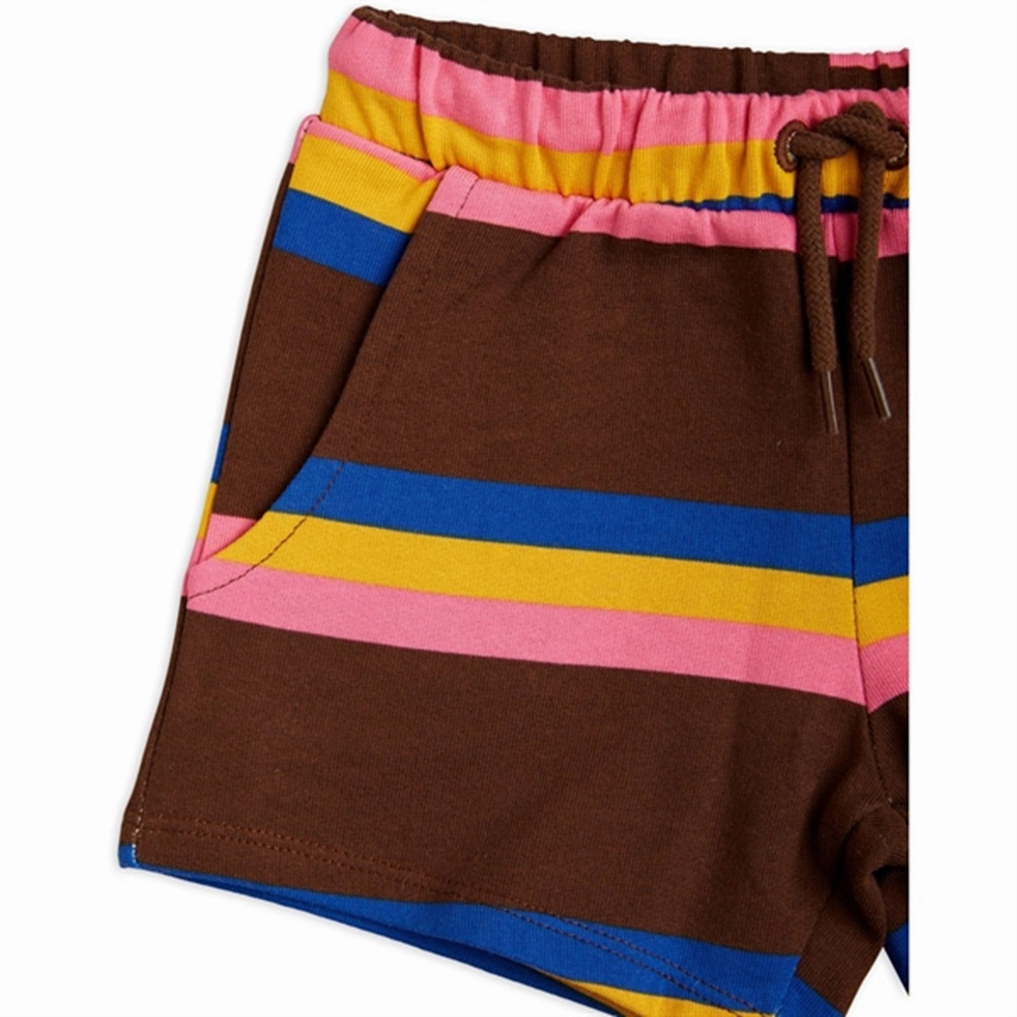 Abrasion Resistant Fabric On-the-Go Shorts Mini Rodini Stripe Sweatshorts Brown