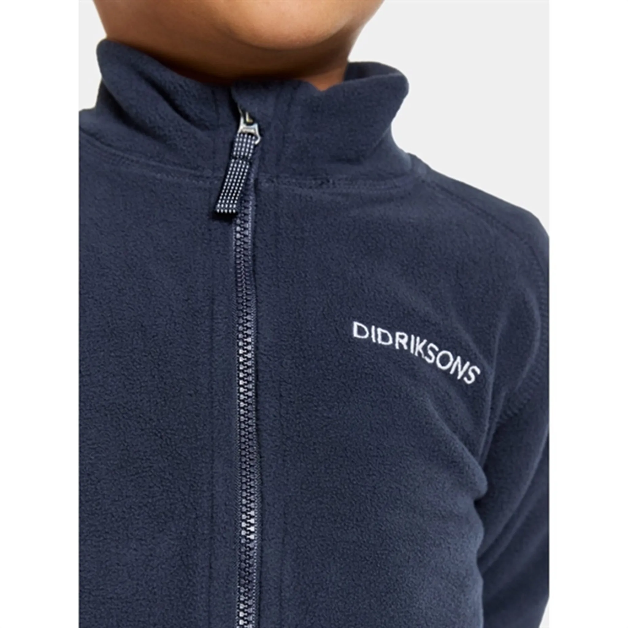 Didriksons Navy Monte Kids Fleece Cardigan Layer System