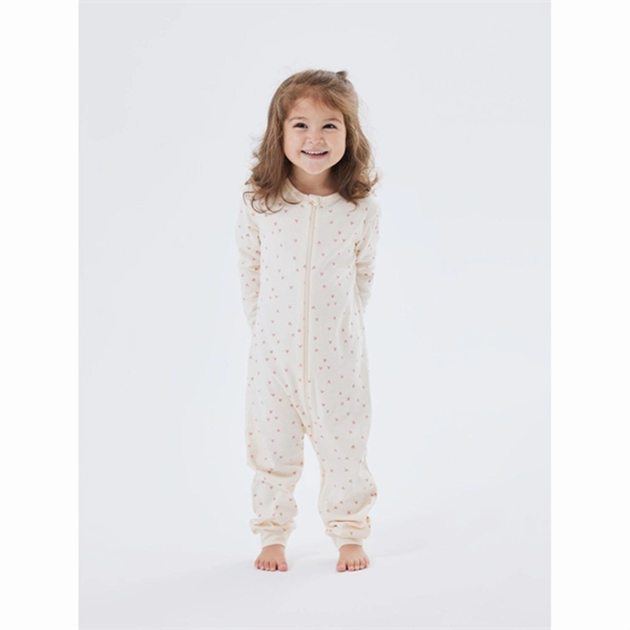 Name it Buttercream Hearts Nightsuit with Zipper Noos Dinner Date
