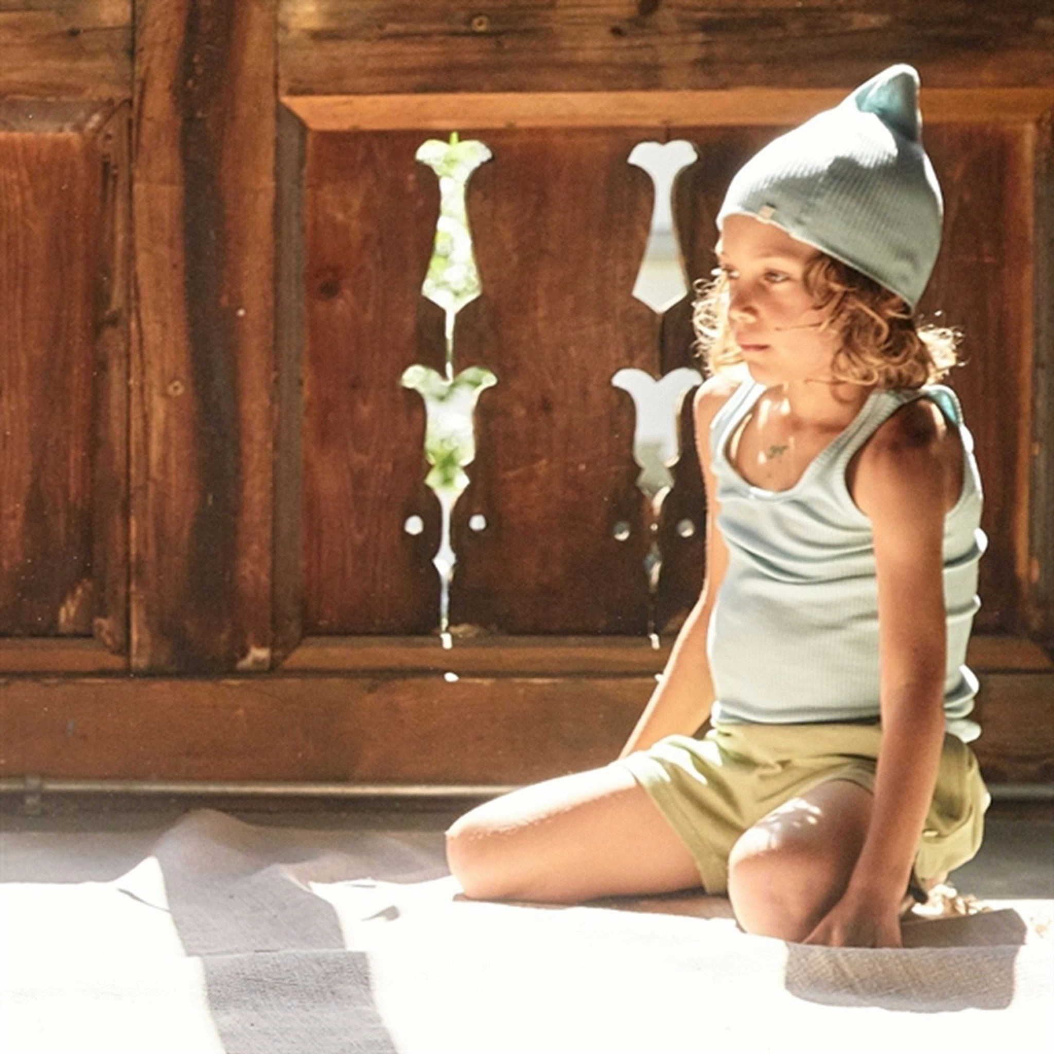 Sporty Vibes garden party wear Minimalisma Ejby Shorts Avocado