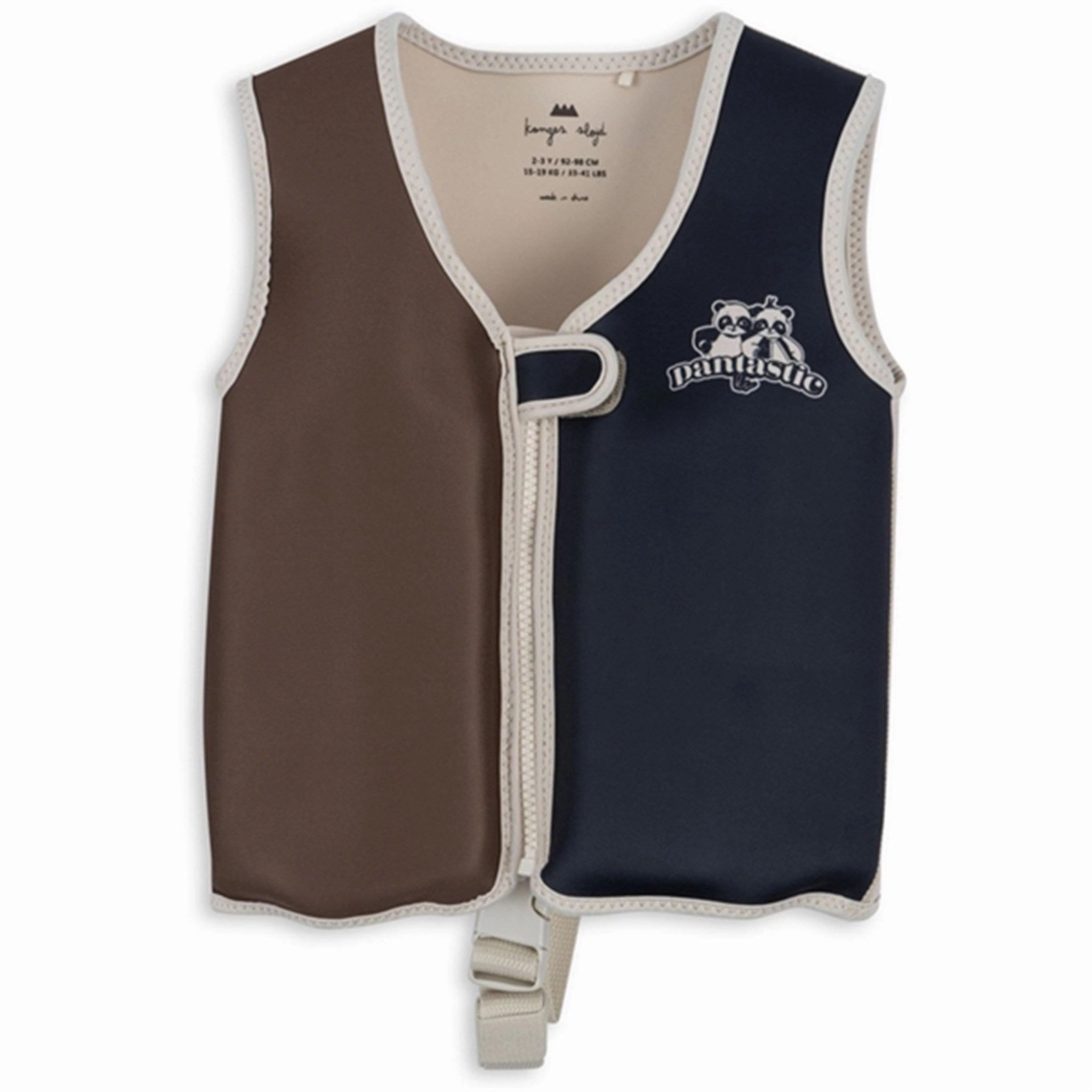 Konges Sl?jd Neoprene Frill Float Vest Panda Temperature Regulating Design Breathable fabric
