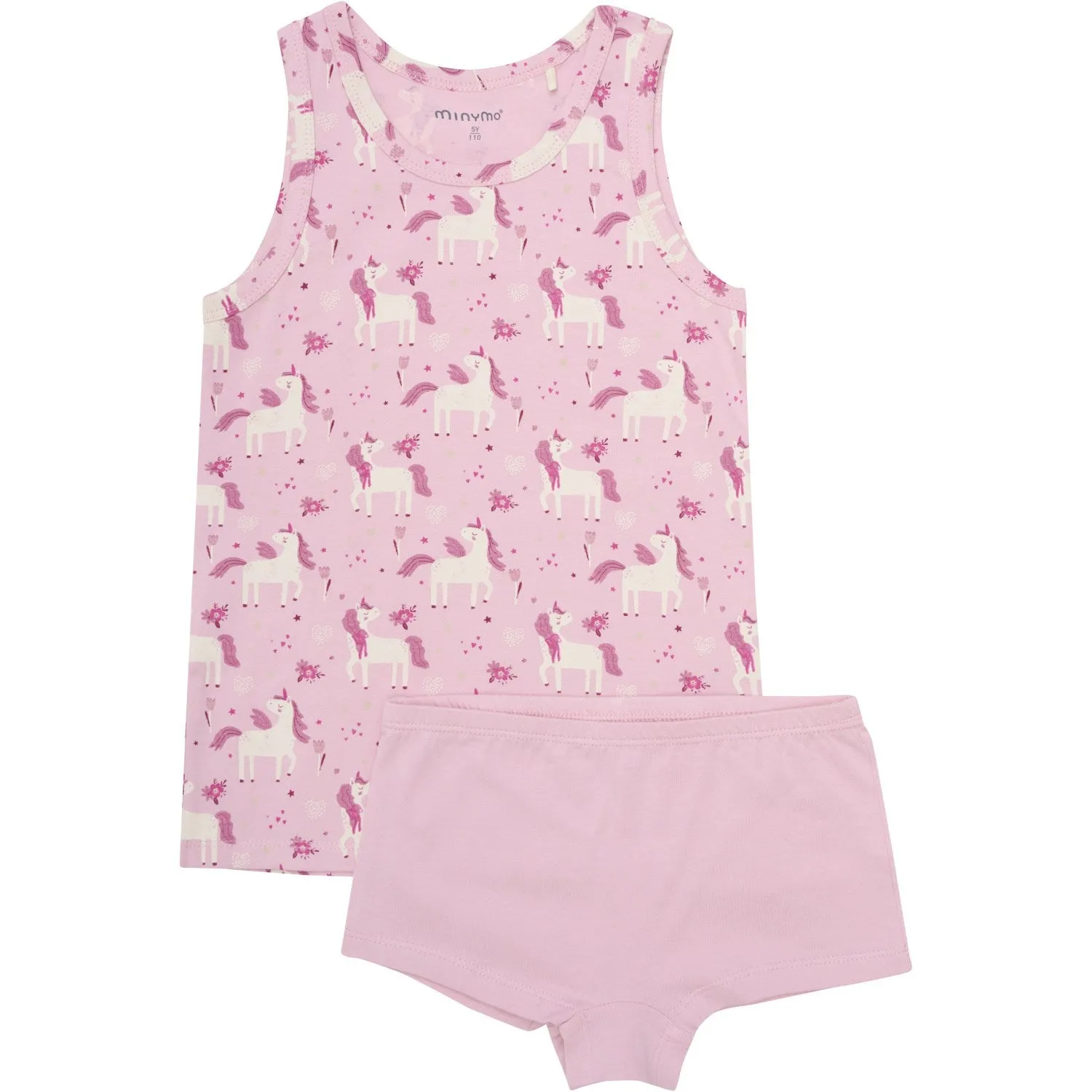 Anti Static Material Minymo Bleached Mauve Underwear Set Aop