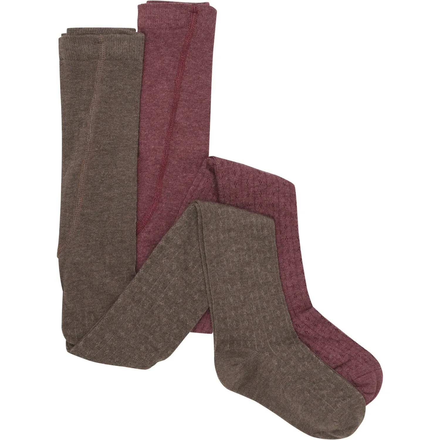 Minymo Deco Rose Tights 2-pack Slim-fit-attribute Everyday Comfort