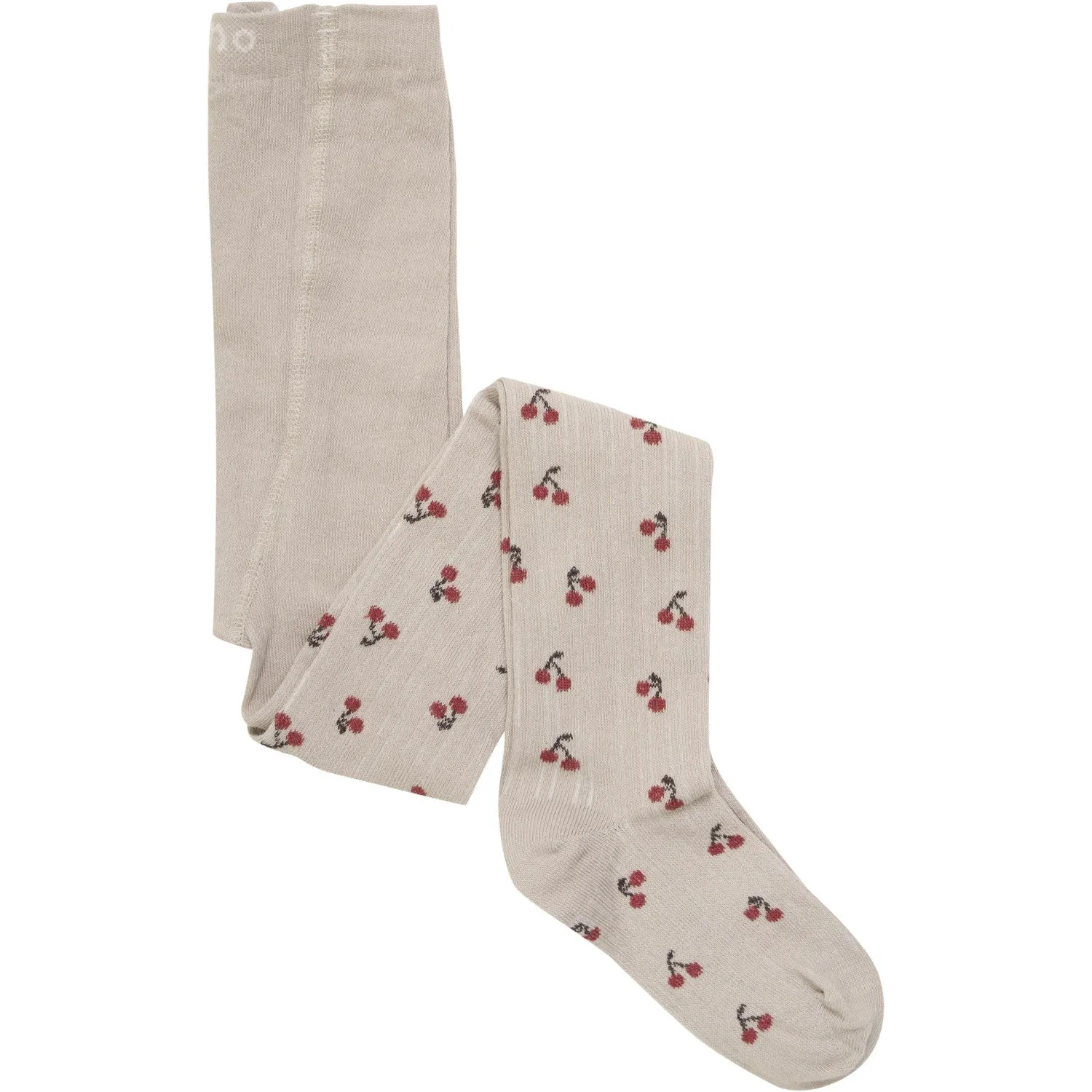 Minymo Light Taupe Tights With Pattern 2-Pack Stylish-design