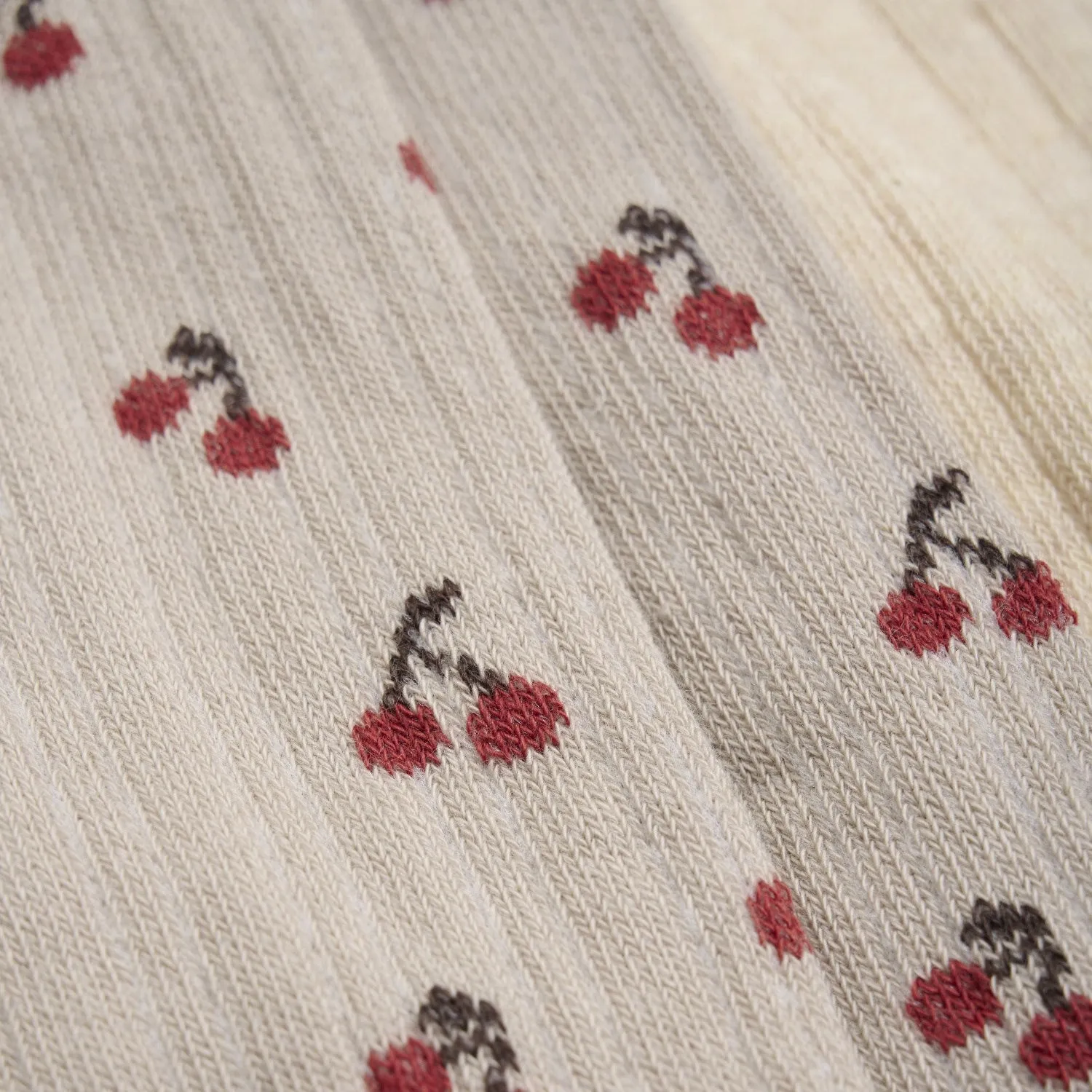 dry-cleanable Minymo Light Taupe Tights With Pattern 2-Pack