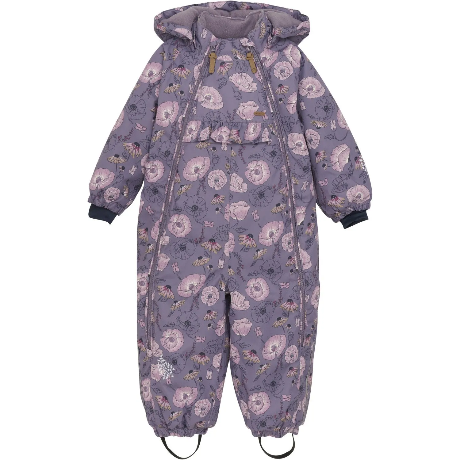 Minymo Orchid Haze Snow Suit AOP Classy day-to-night wear