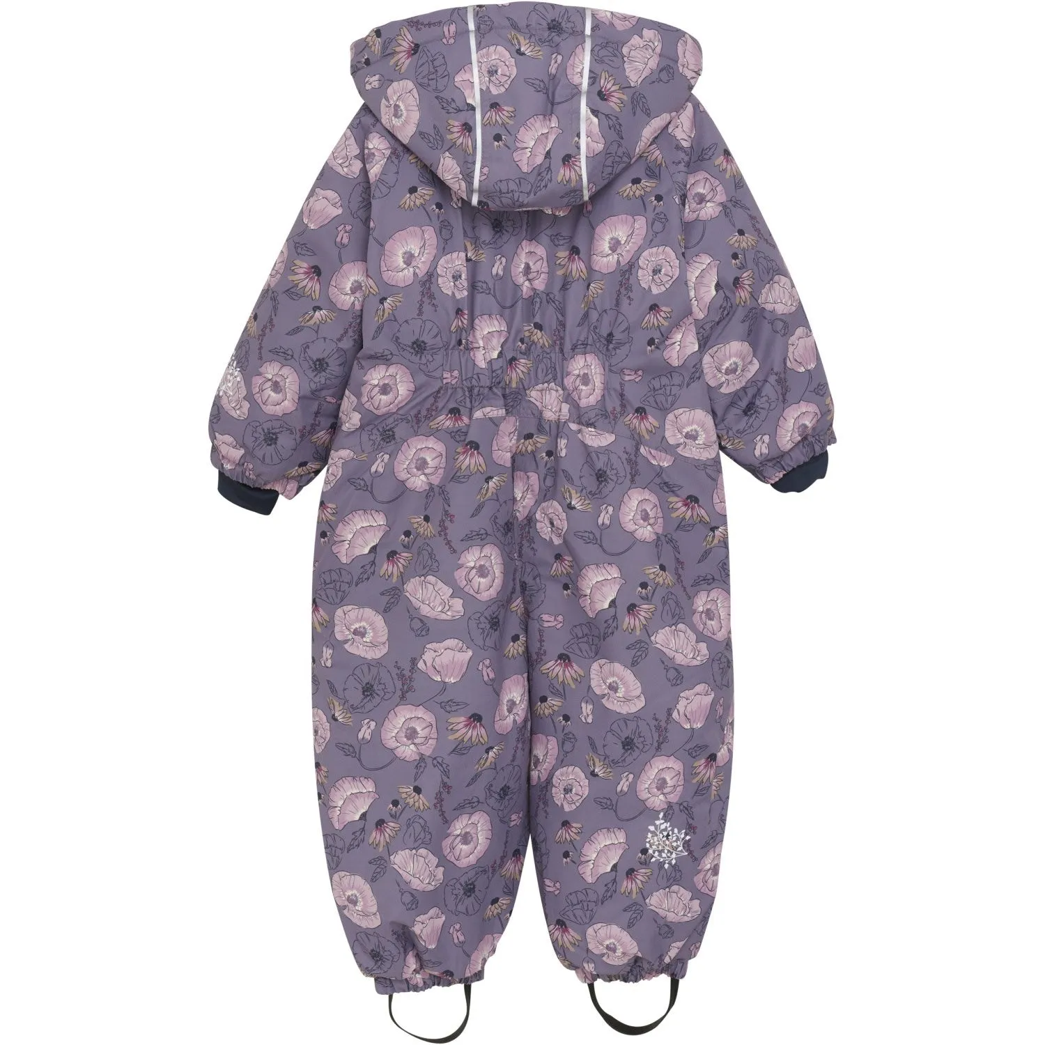 Front-Slit Minymo Orchid Haze Snow Suit AOP