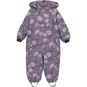 Minymo Orchid Haze Snow Suit AOP Classy day-to-night wear