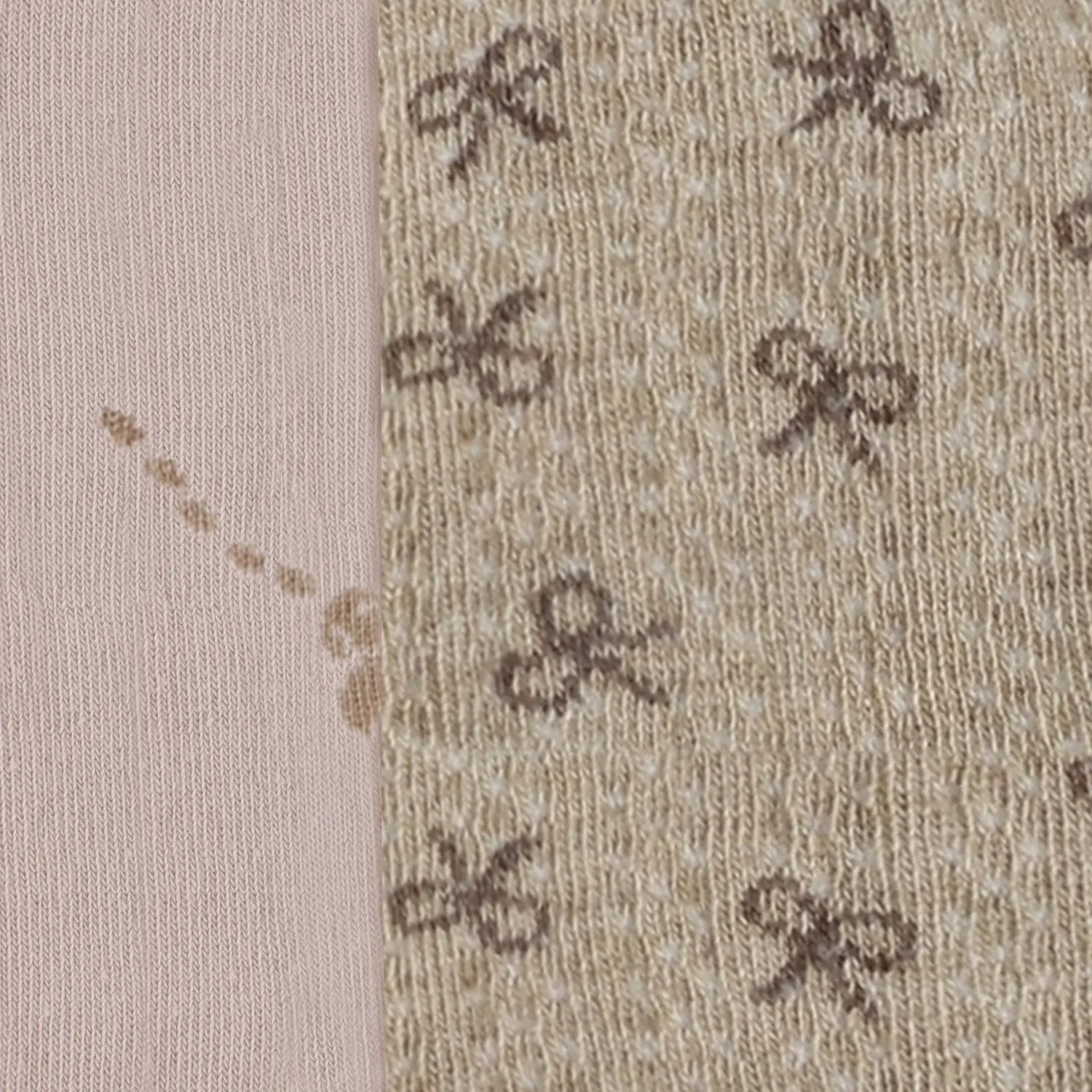 Minymo Shell Stockings W. Pattern (2-Pack) Wide-leg-look-characteristic