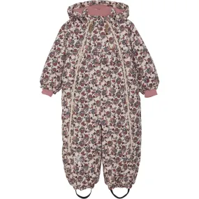 Minymo Smoke Gray Snow Suit AOP Velvet-Touch Warm-weather casual wear