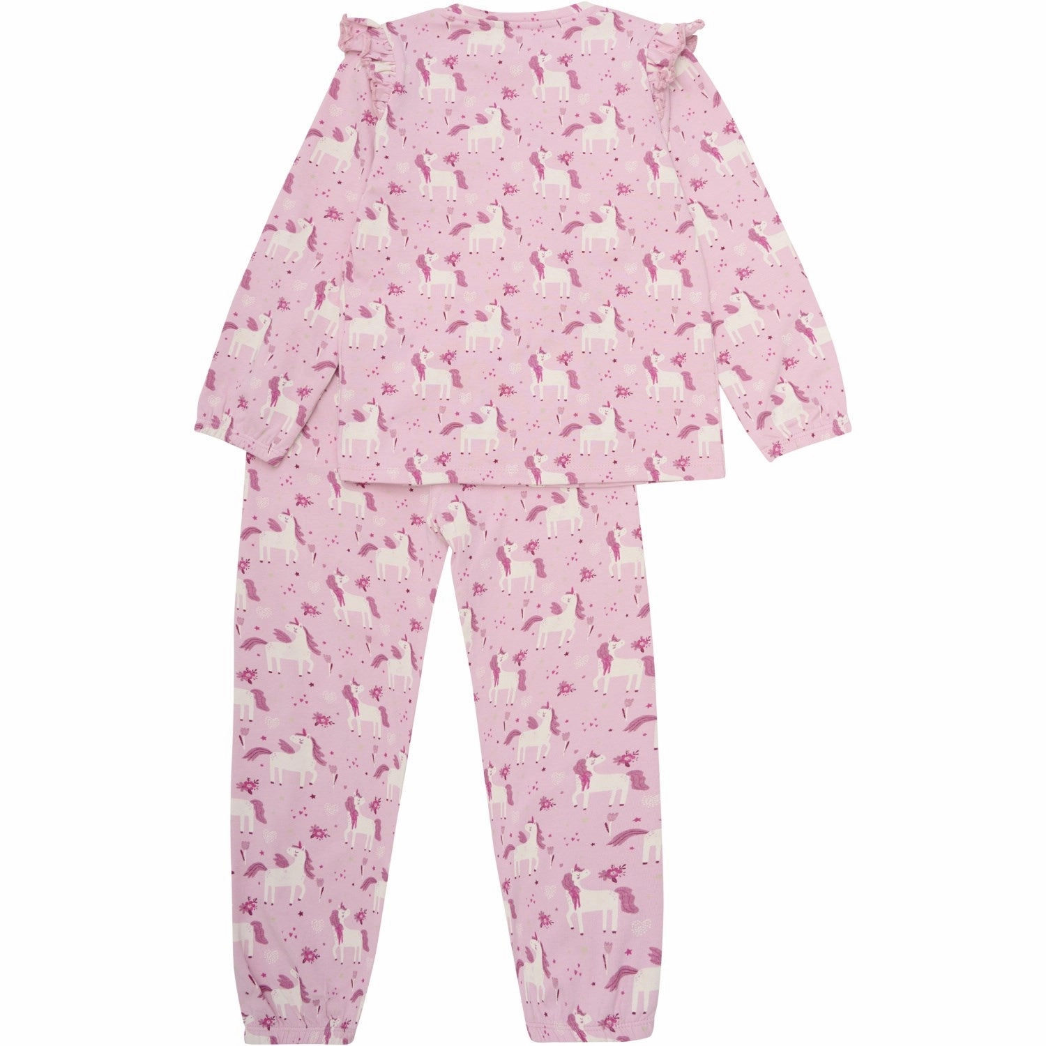 Minymo Bleached Mauve Pajamas Ls Set Aop Ultra Hold