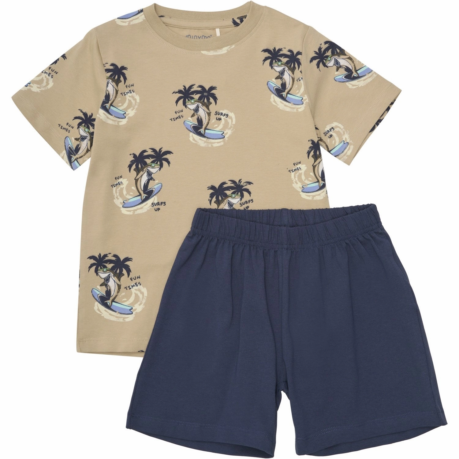 Temperature Regulating Blend Minymo Incense T-Shirt   Shorts Set AOP