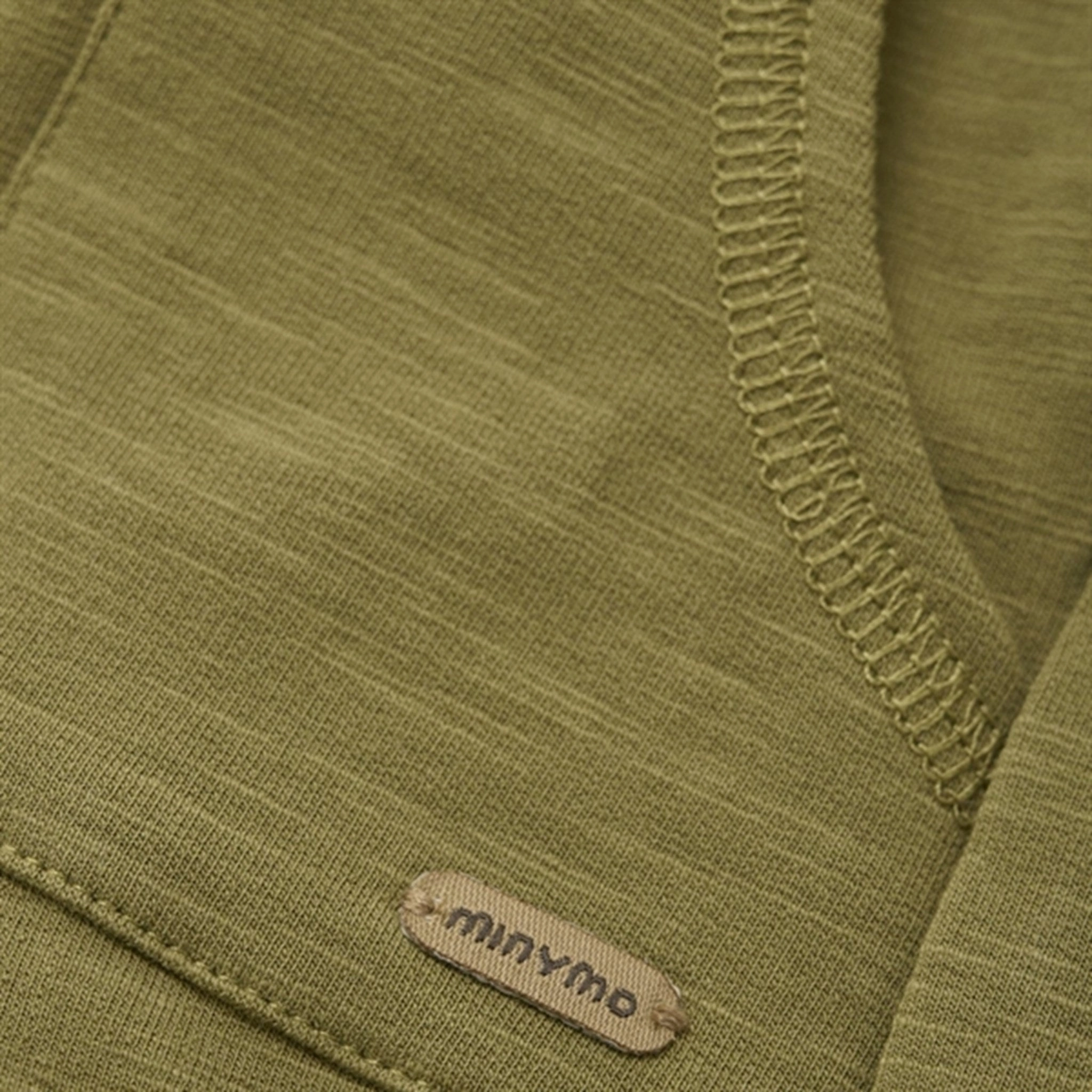 Minymo Olive Drab Sweatshorts Recycled Polyester Blend hypoallergenic