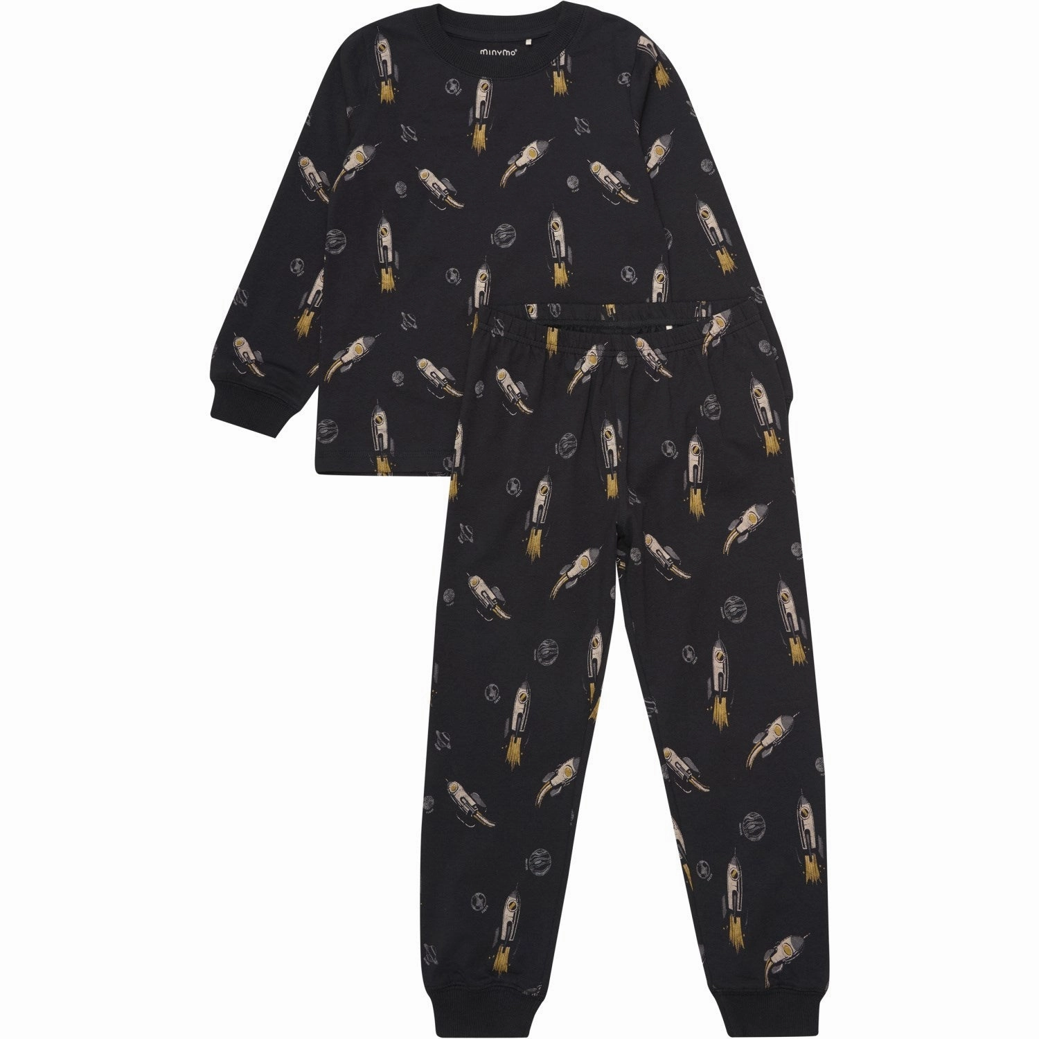 NonToxic Materials Stylish Fit Minymo Tap Shoe Pajamas Ls Set Aop