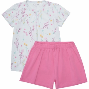 Minymo Wan Blue T-Shirt And Shorts Set AOP Easy Adjust Drawcord mid-rise