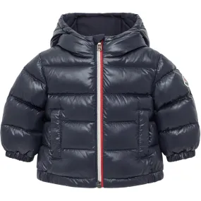 Thermal-Lined Moncler Navy New Aubert Jers Jacket