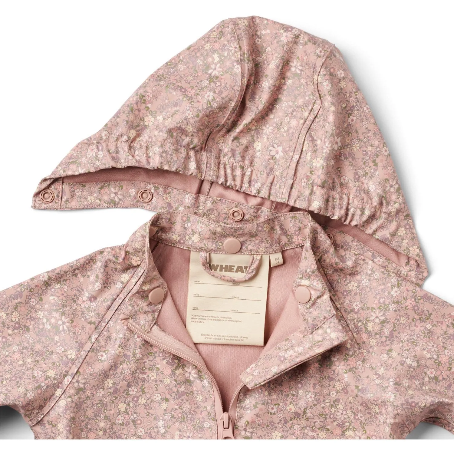 Anti UV Treatment Hike Approved Wheat Powder Flower Meadow Rainwear Chardy Jacket