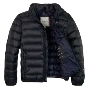 Flap-Detail Tommy Hilfiger Essential Light Down Jacket Desert Sky