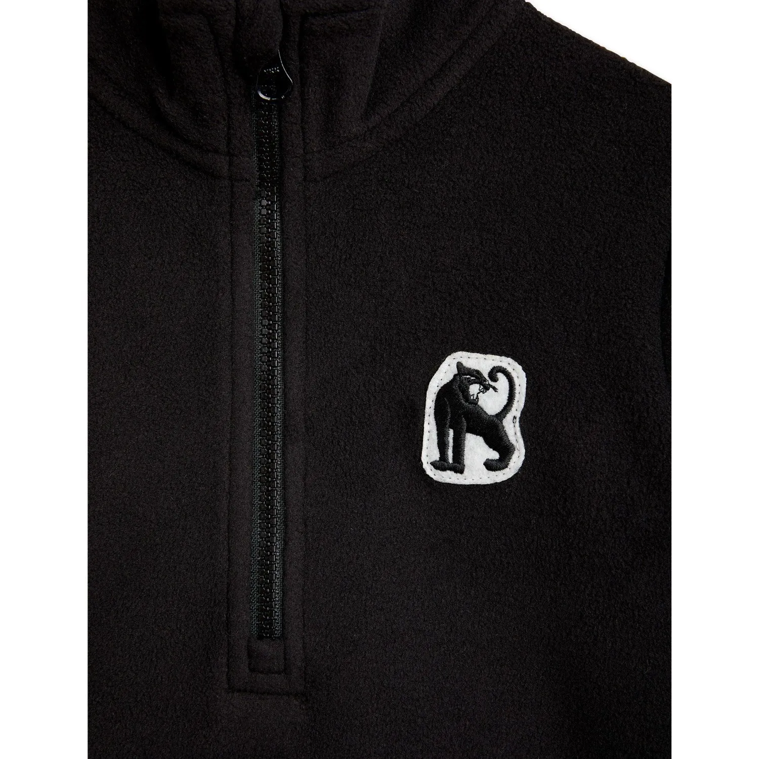 Mini Rodini Black Microfleece Zip Blouse Daily Layers Layered Style