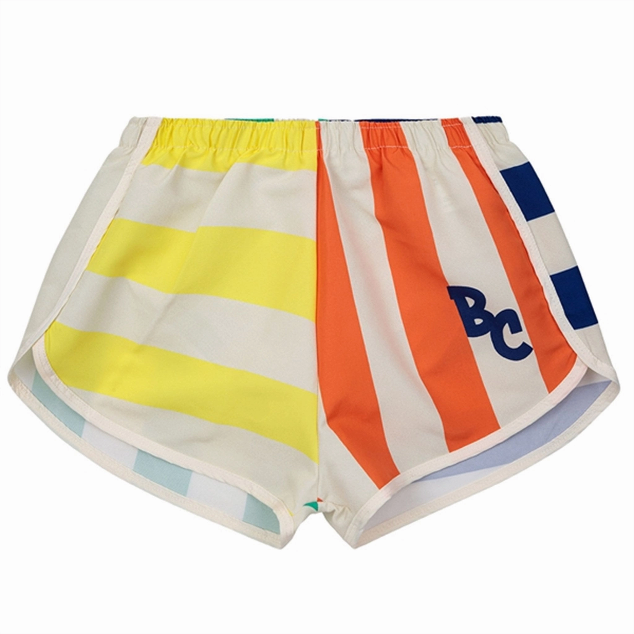 Bobo Choses Multicolor Stripes Bathing Shorts Multicolor Multi Way Tie Minimal Seam Profile