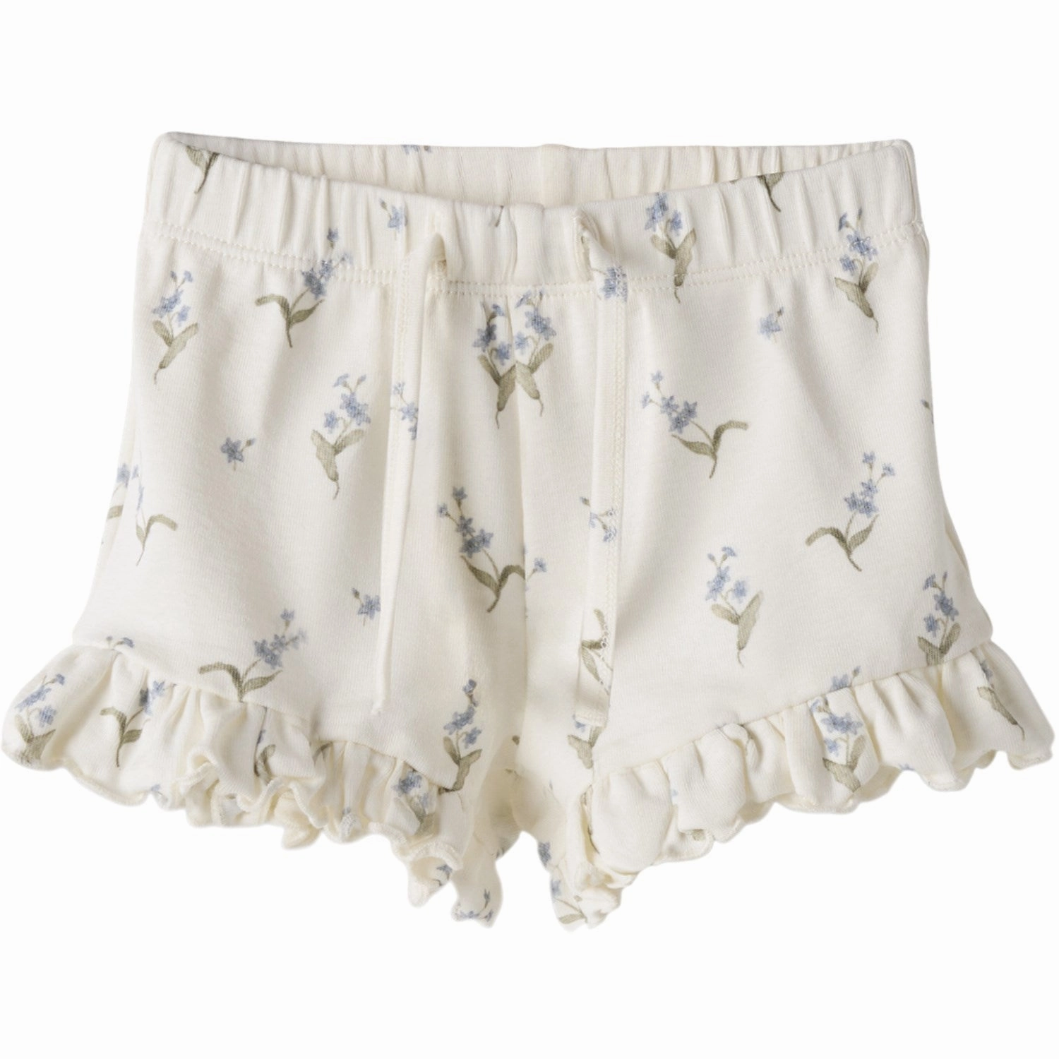 Lil'Atelier Coconut Milk Forget Me Not Gayo Sen Shorts On-The-Go Style TaglessLabeling